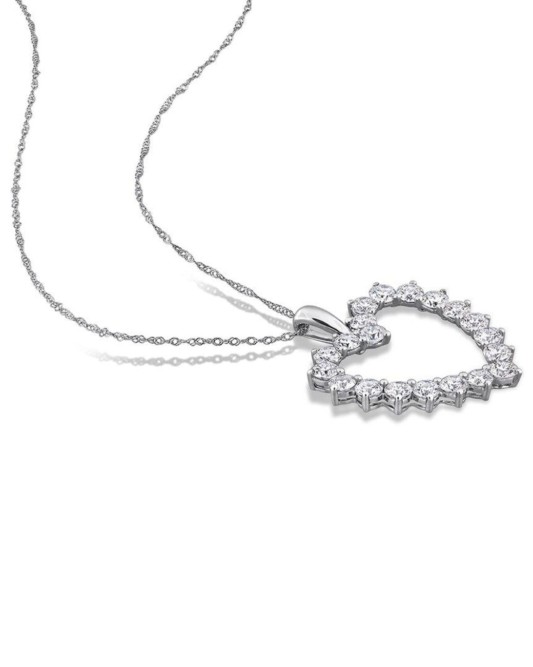 Lab Grown Diamonds Metallic Created Forever 14K 2.00 Ct. Tw. Lab-Grown Diamond Statement Necklace
