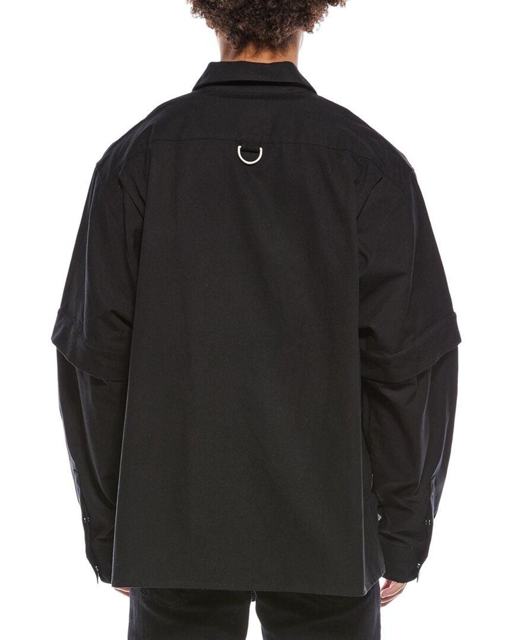 Givenchy Black Signature Zip Overshirt for men