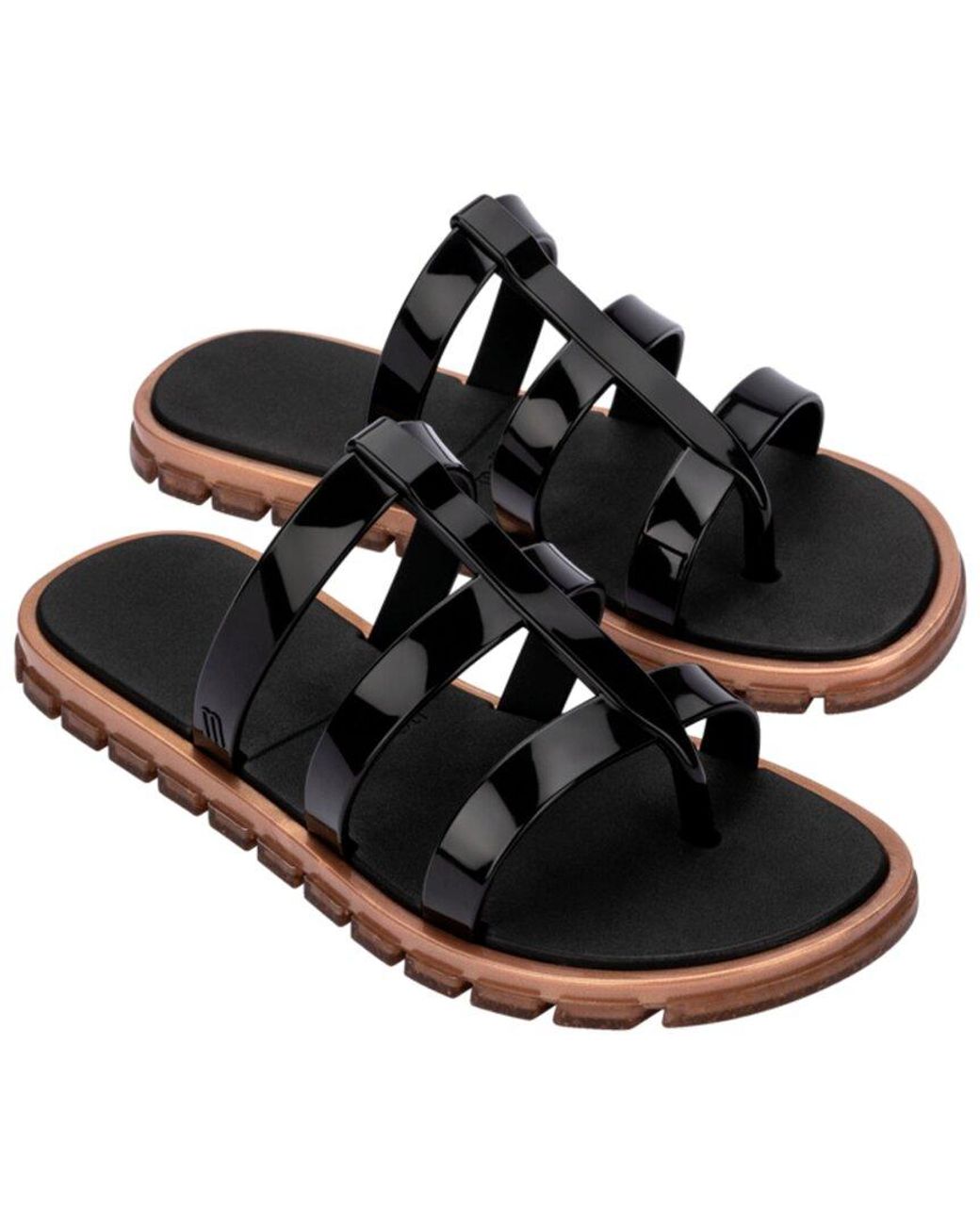 Melissa Black Path Slide