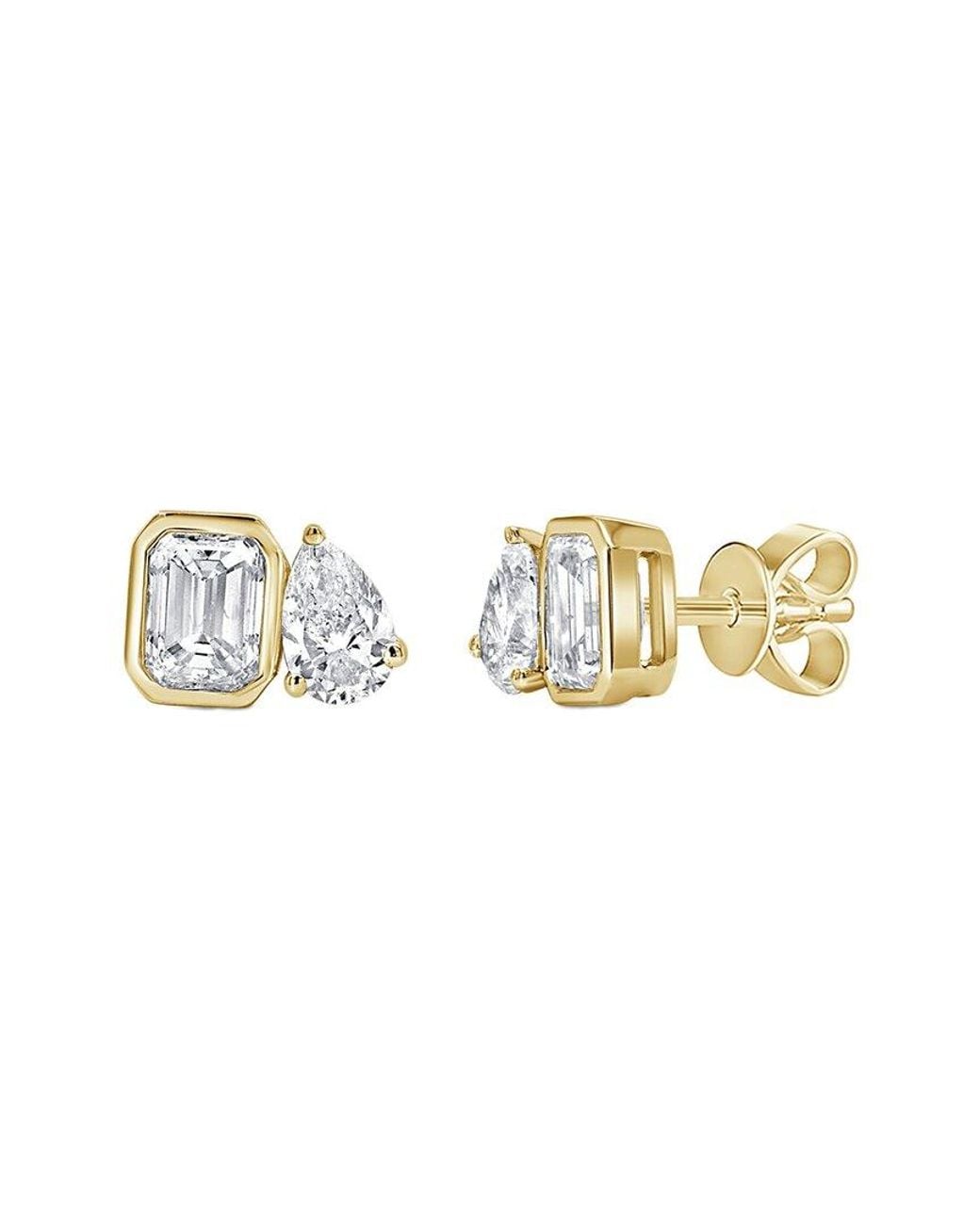 Sabrina Designs Metallic 14K 1.29 Ct. Tw. Diamond Earrings