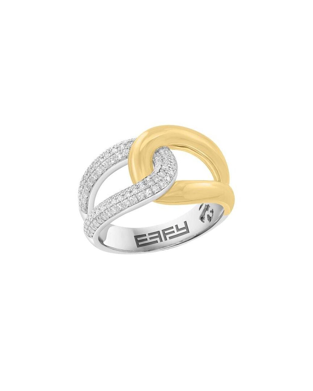 Effy Fine Jewelry Metallic Over 0.37 Ct. Tw. Diamond Ring