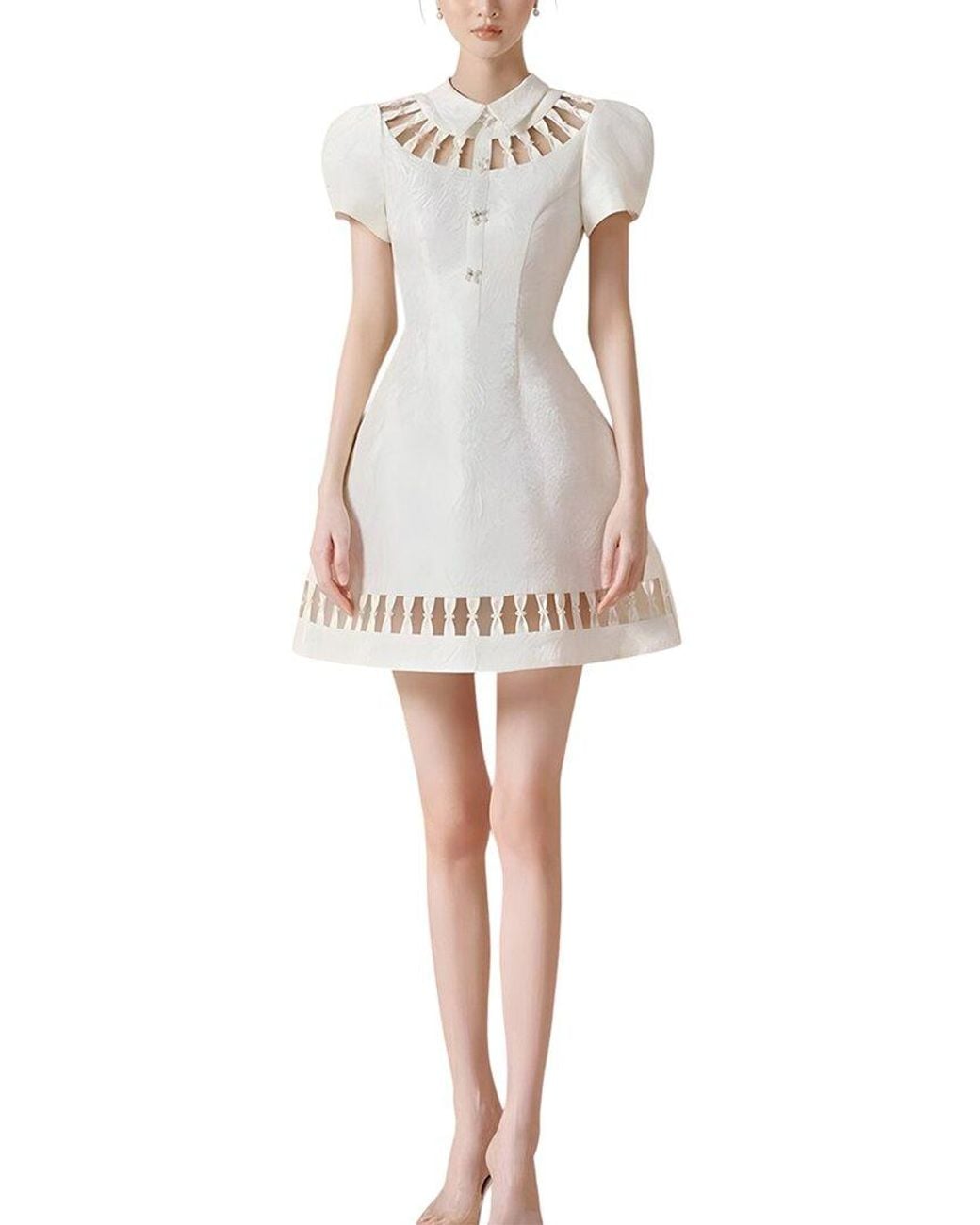 Silvia Rufino White Mini Dress