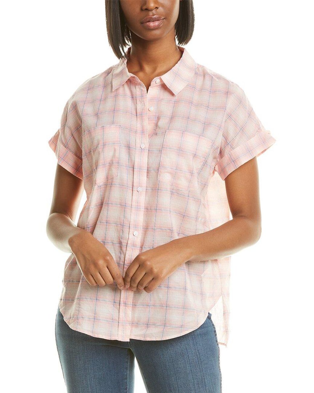 NYDJ Camp Shirt in Pink Lyst