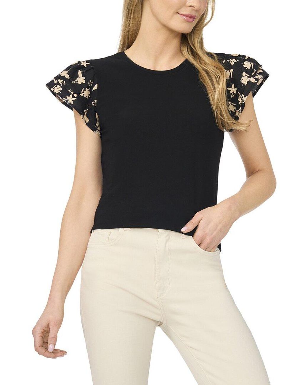 Cece Black Knit Top
