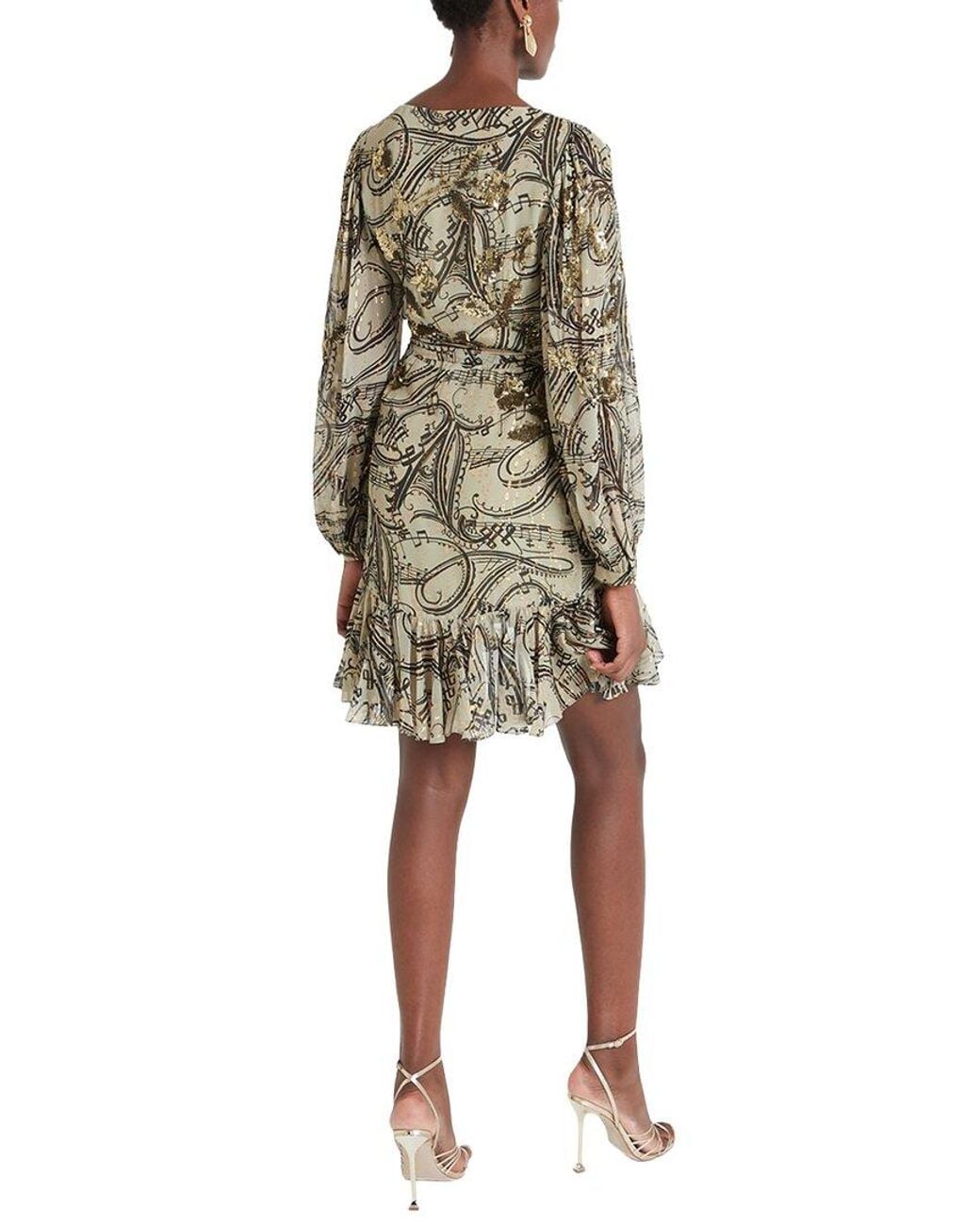 Temperley London Natural Silvana Silk-Blend Mini Dress