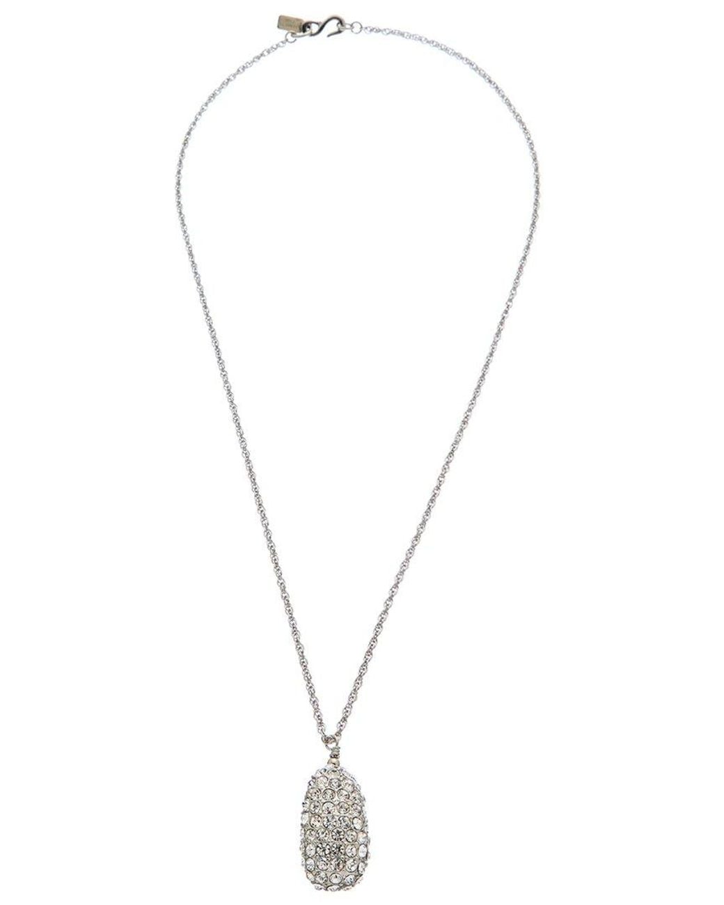 Kenneth Jay Lane Metallic Pendant Necklace