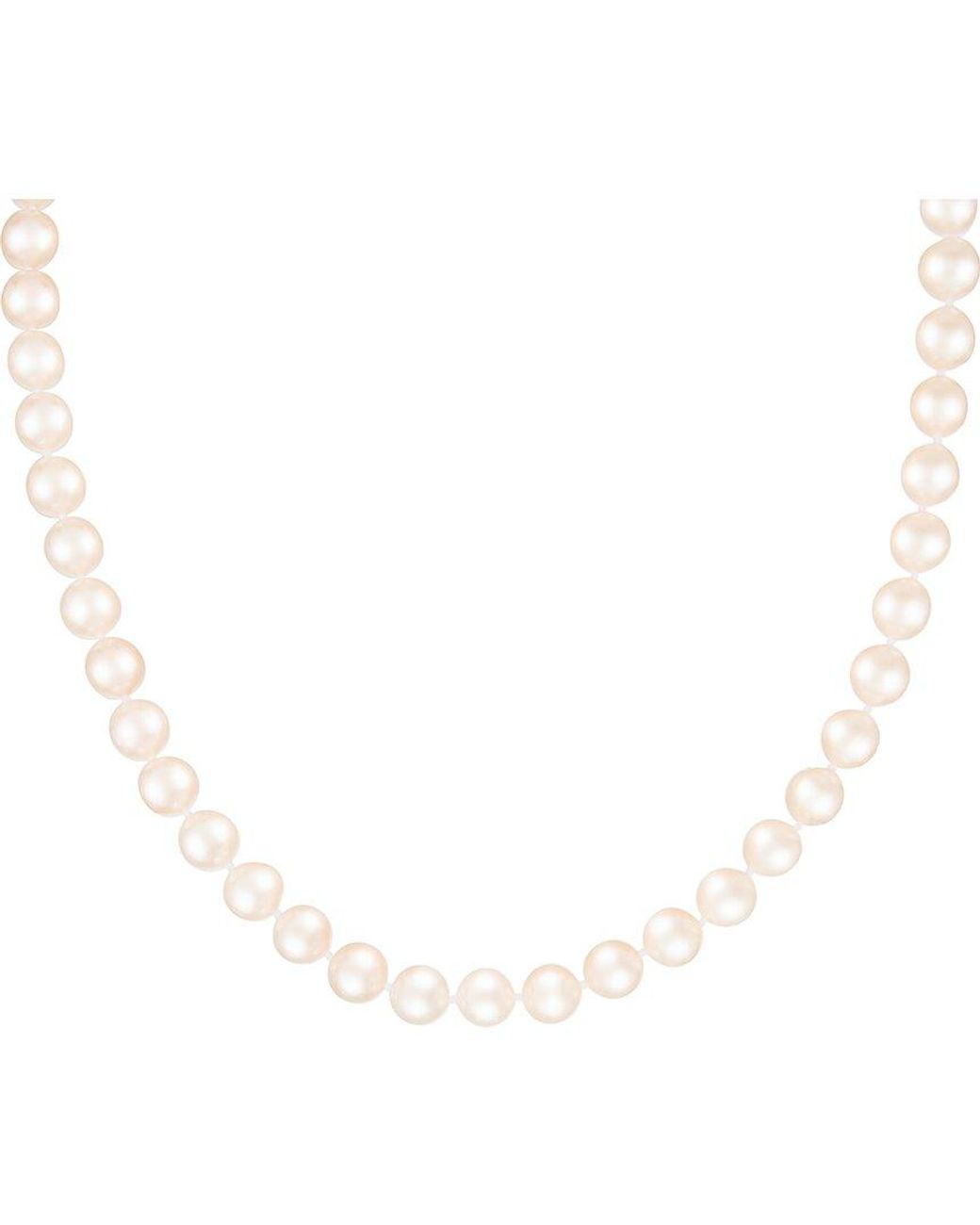 Splendid White 8-9Mm Pearl Necklace