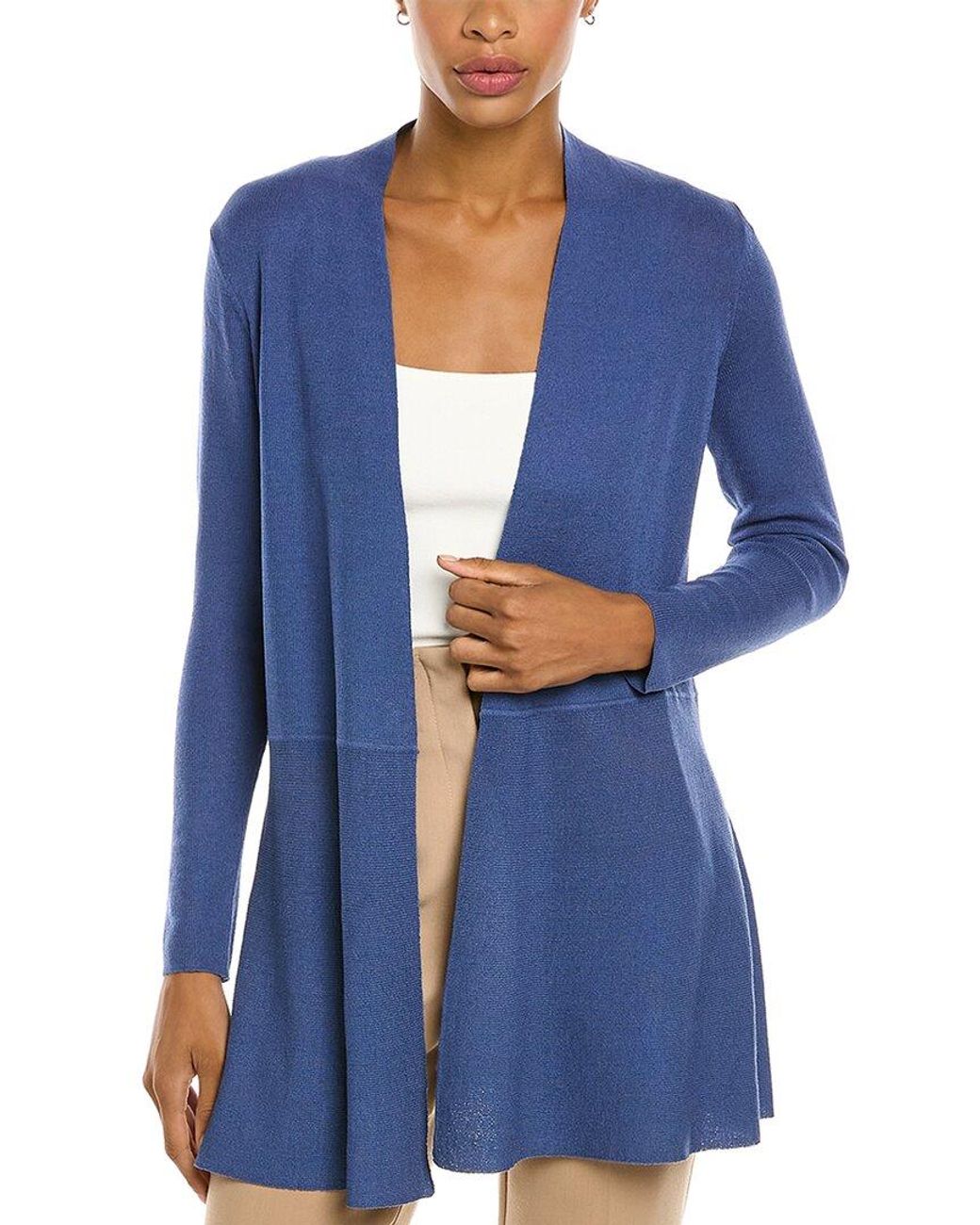 Anne Klein Monterey Cardigan in Blue | Lyst