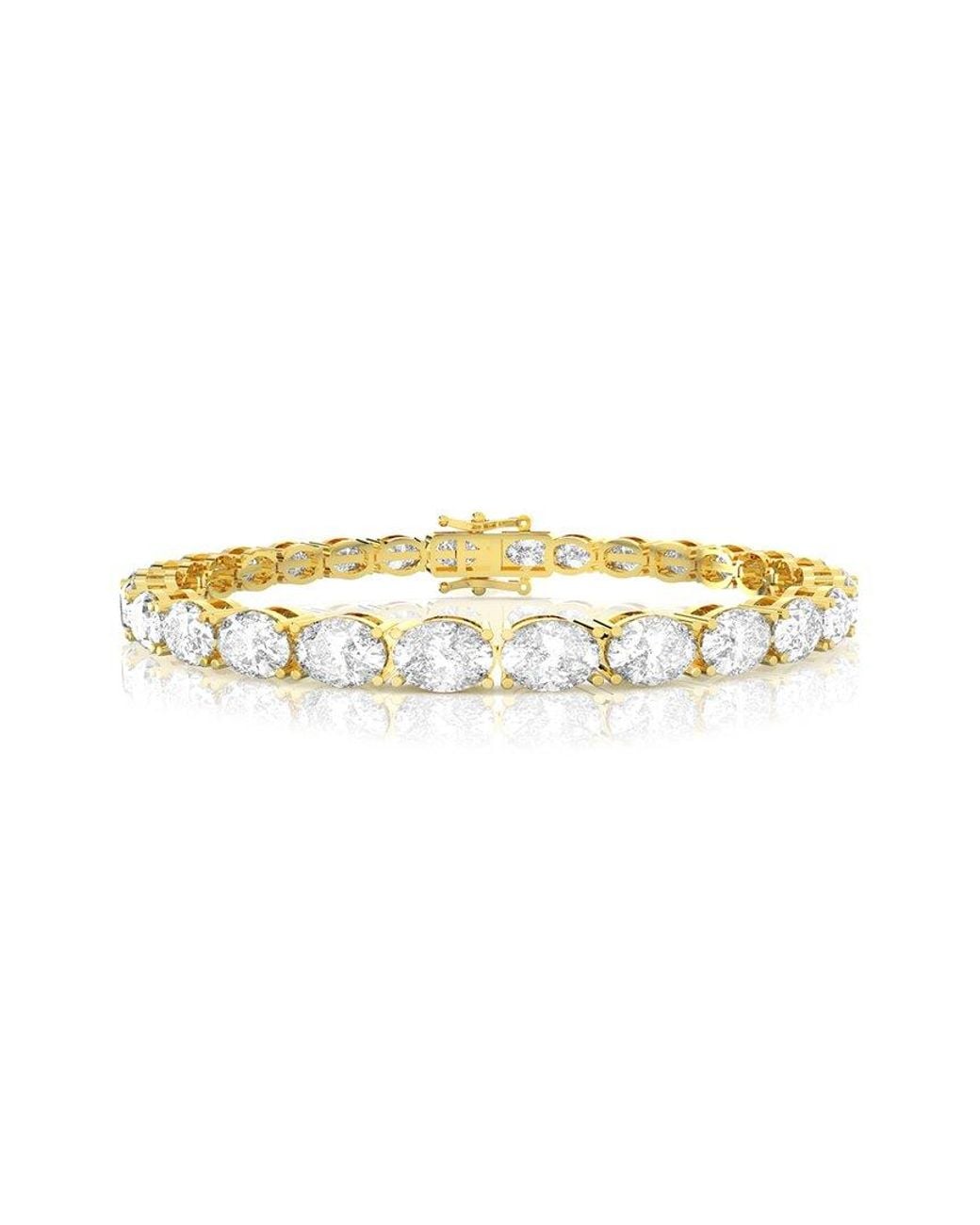 Amairah Metallic 14K 15.00 Ct. Tw. Lab-Grown Diamond Tennis Bracelet