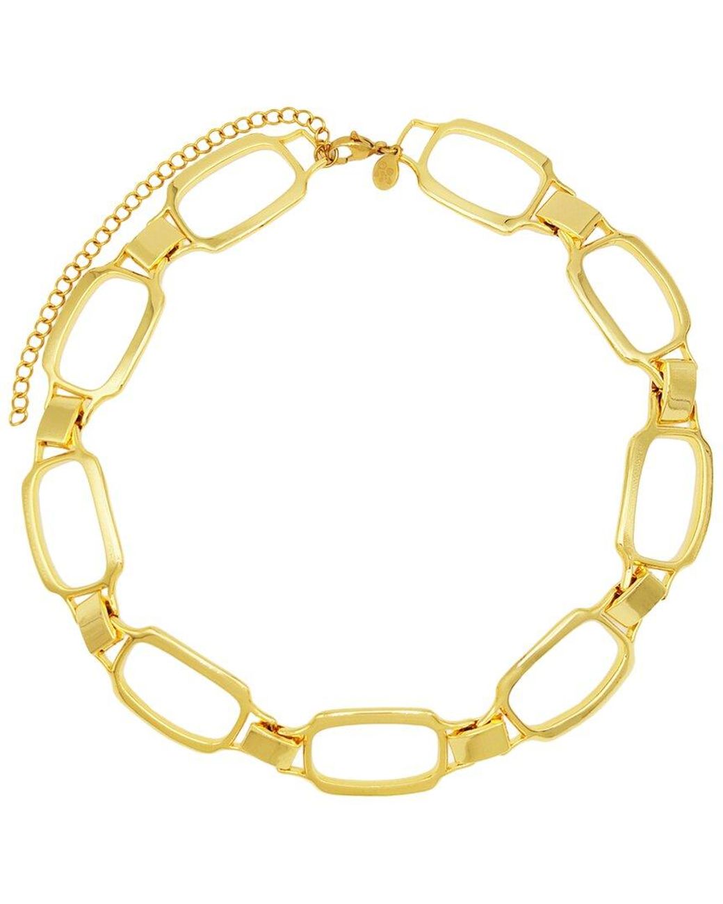 petit moments Metallic 18K Plated Choker Necklace