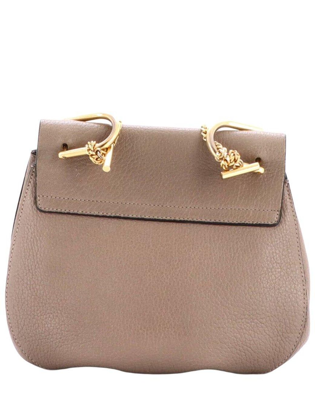Chloé Brown Leather Drew Crossbody Small (Authentic Pre-Loved)