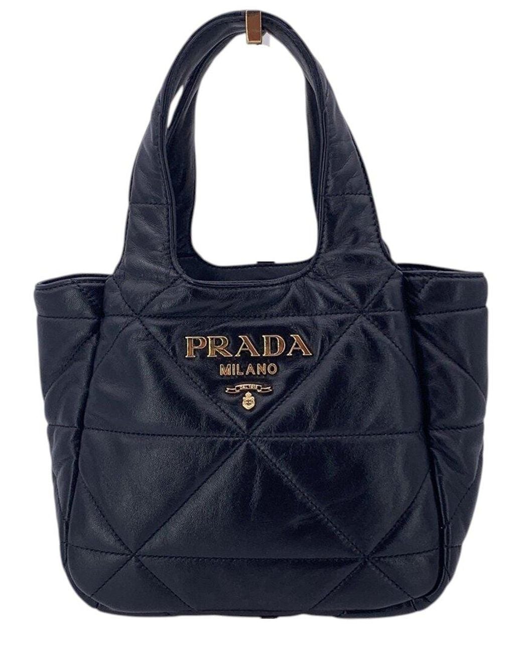 Prada Blue Leather Spectrum Handbag (Authentic Pre-Loved)