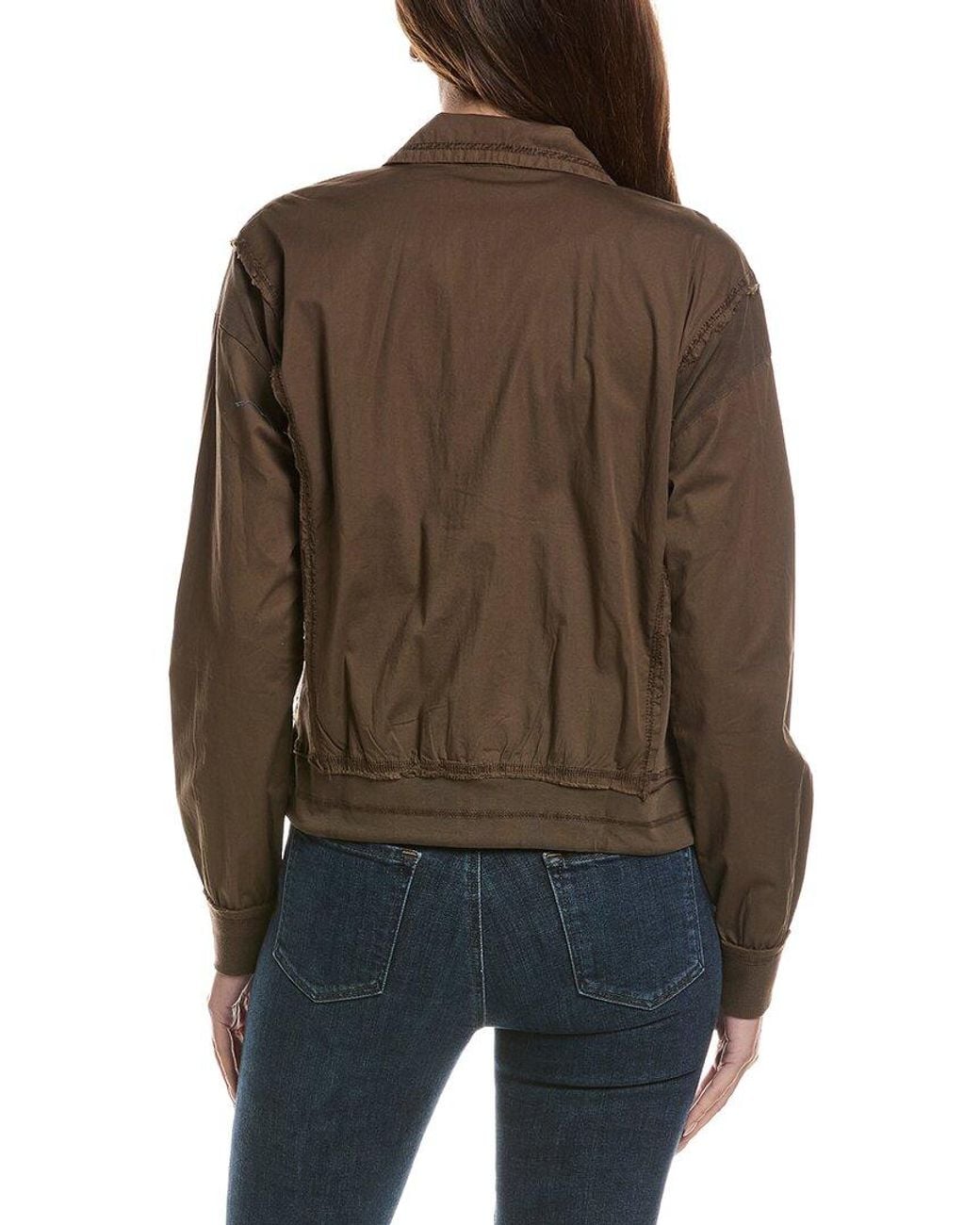 XCVI Brown Ari Bomber Jacket