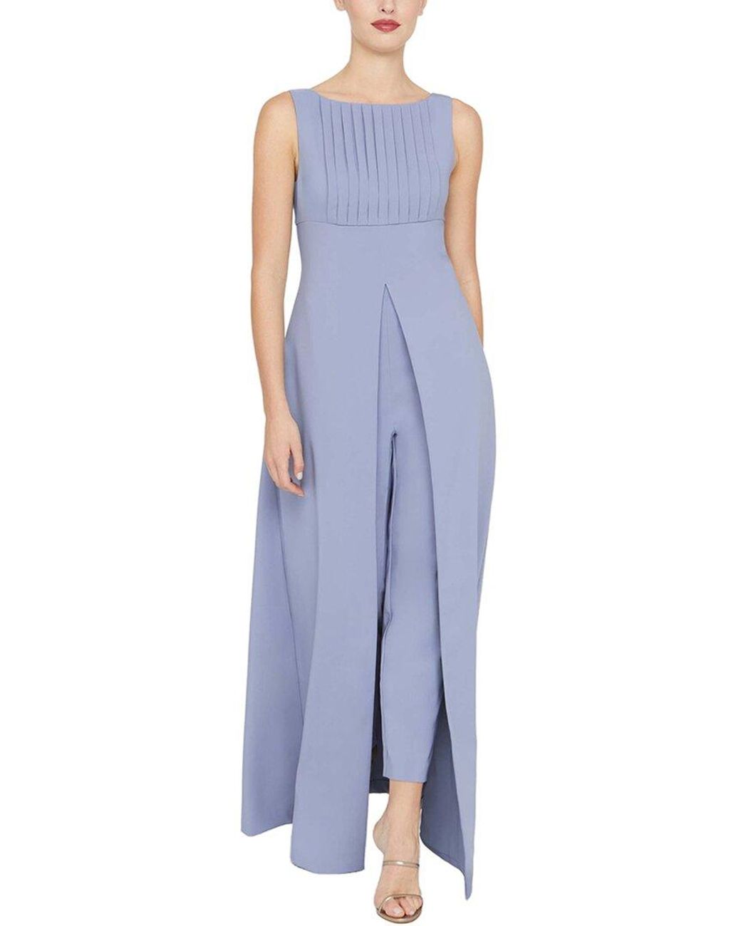 Kay Unger Blue Brennan Walk Thru Jumpsuit