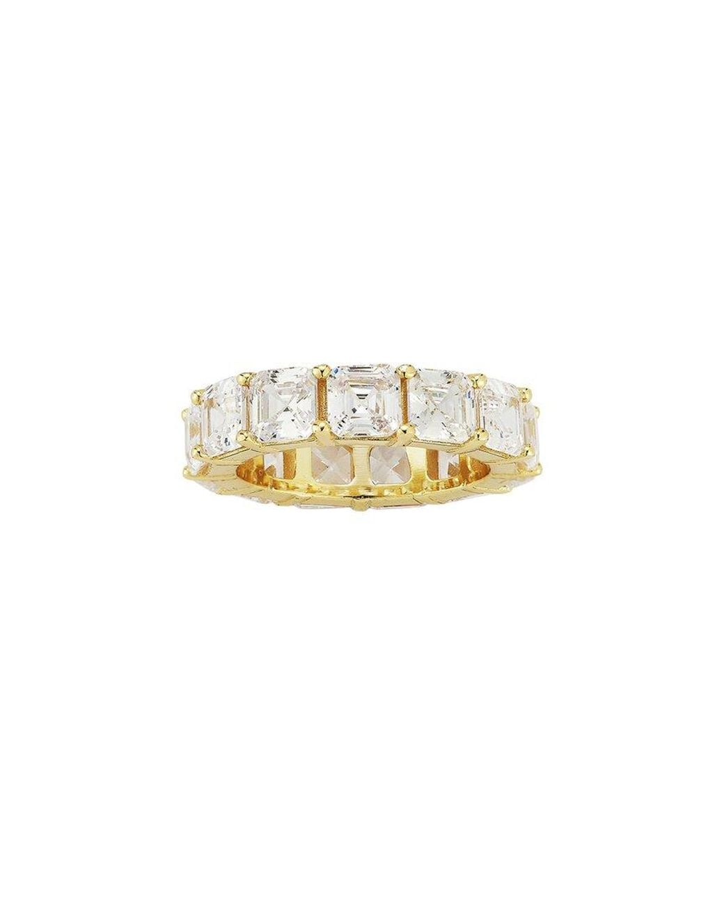 Sphera Milano White 14K Plated Cz Ring
