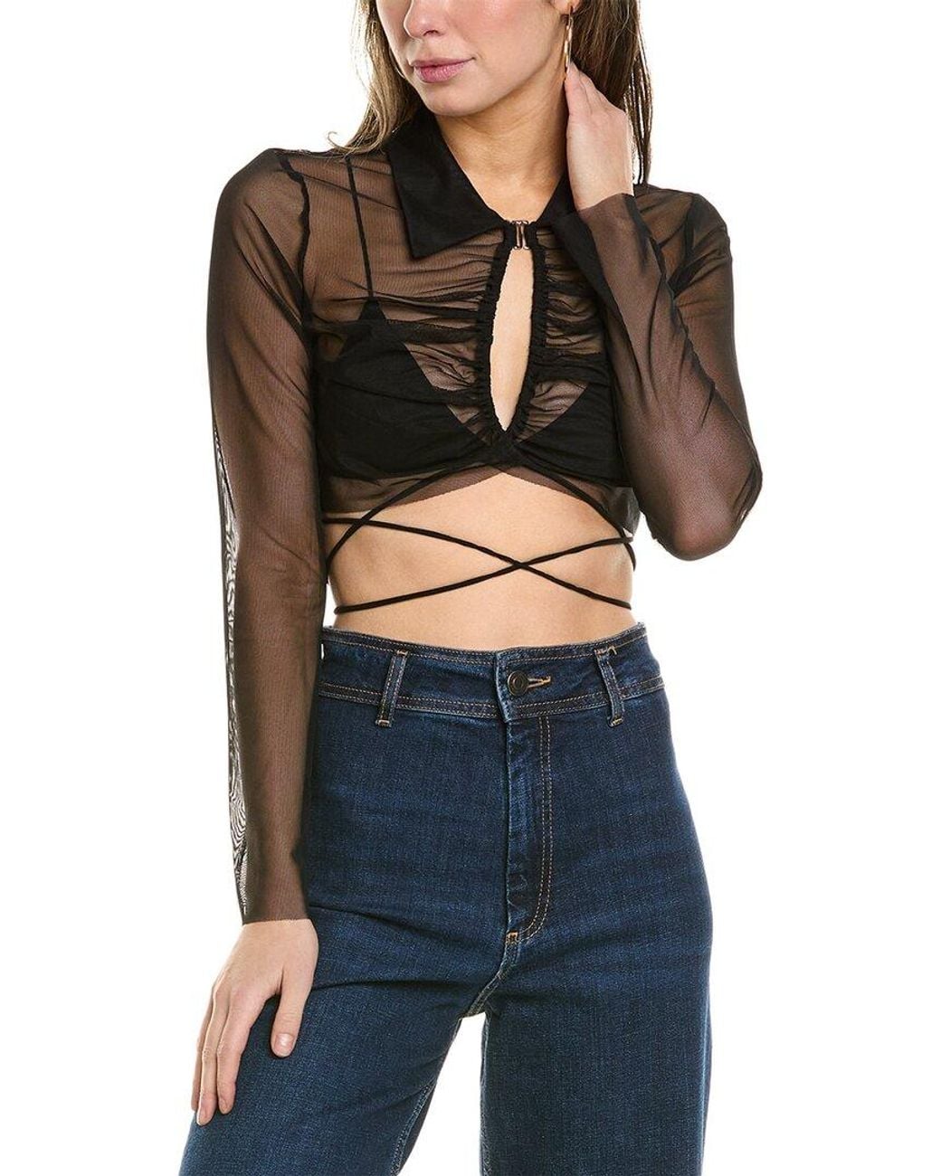 Bec & Bridge Black Bec & Bridge Blossom Top