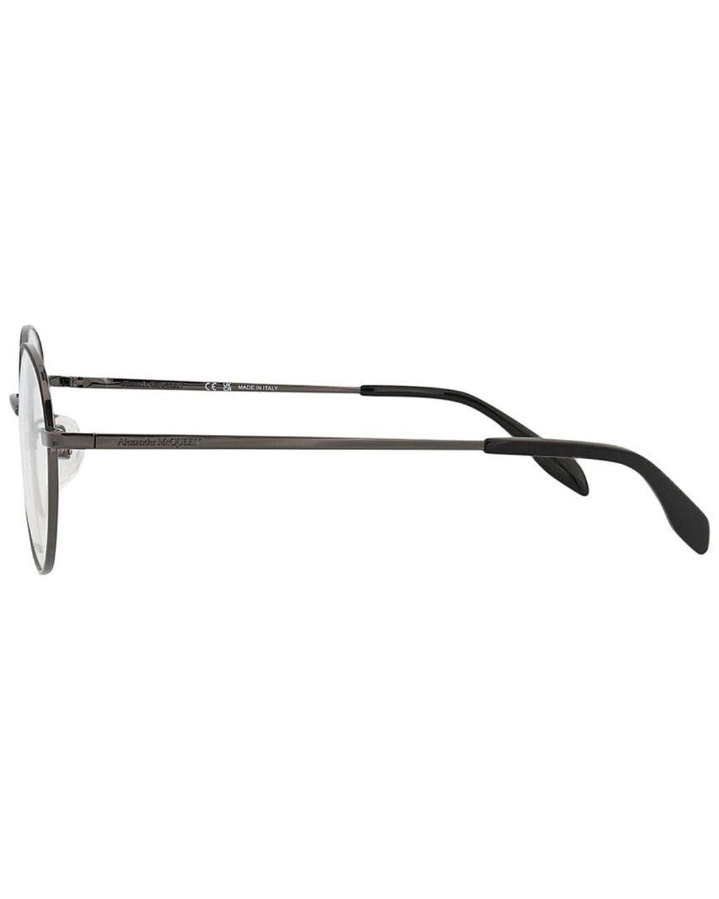McQueen Metallic Am0369O 51Mm Optical Frames for men