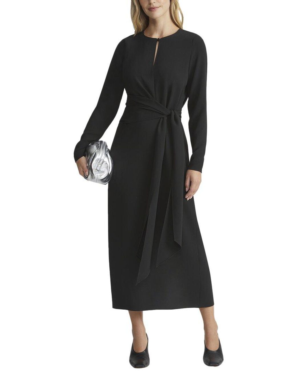 Lafayette 148 New York Petite Cutout Belted Dress in Black Lyst