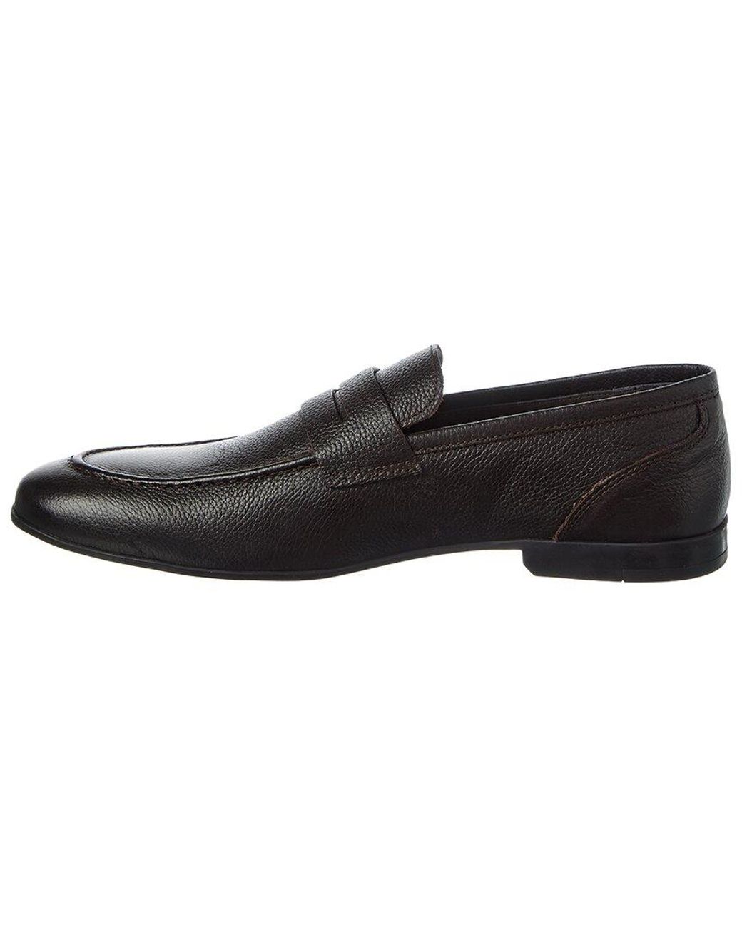 M by Bruno Magli Black Valerio Leather Loafer for men