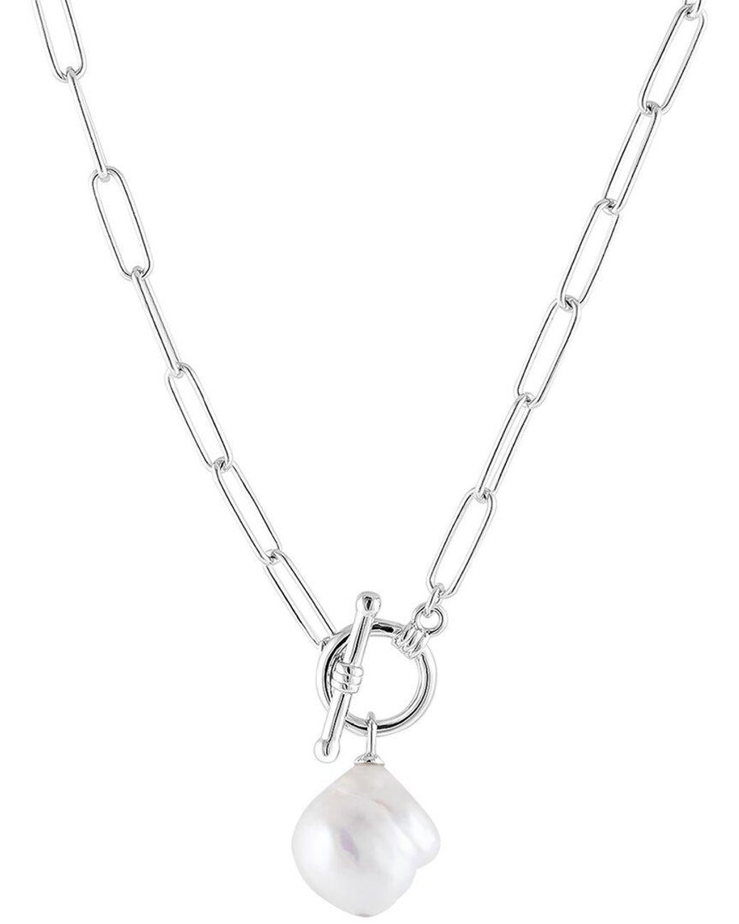 Splendid Metallic 13-14Mmmm Pearl Necklace