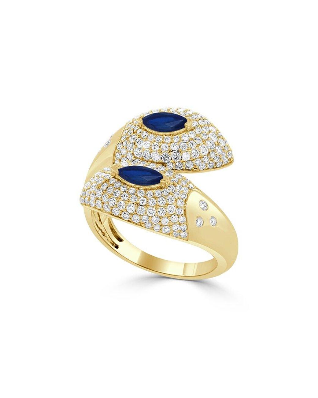Sabrina Designs White 14K 1.06 Ct. Tw. Diamond Bypass Ring