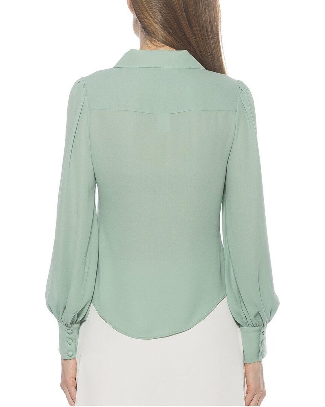 Alexia Admor Green Rah Blouse