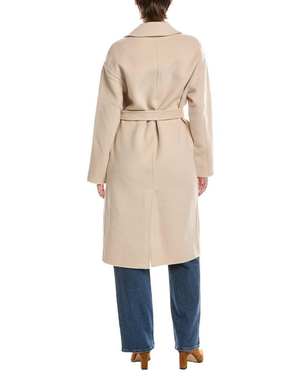 J.McLaughlin Natural Wool & Cashmere-Blend Maren Coat