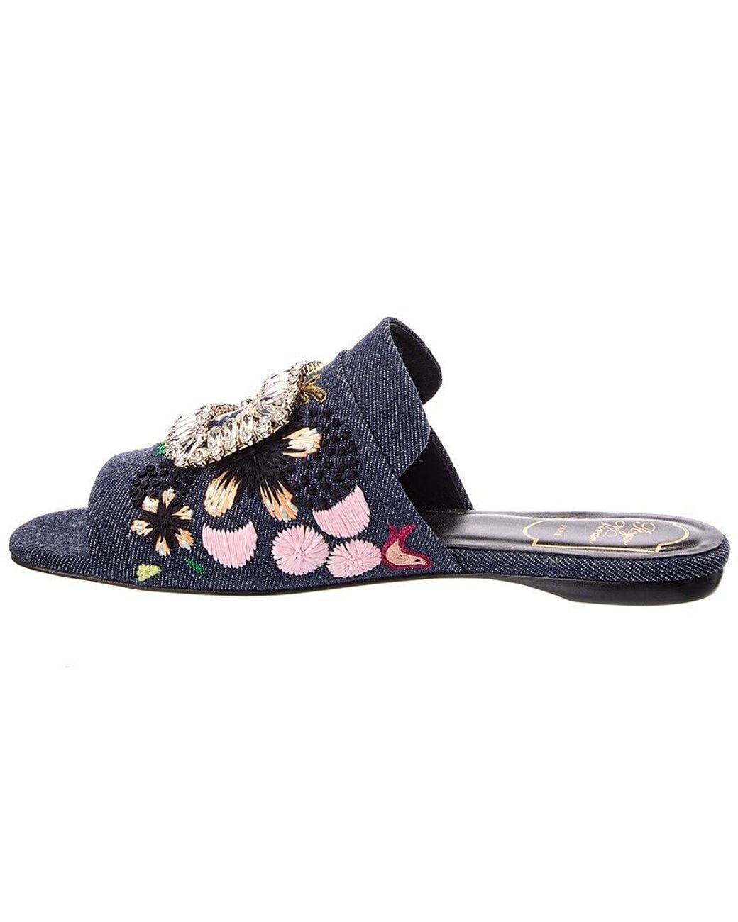 Roger Vivier Blue Denim Sandal