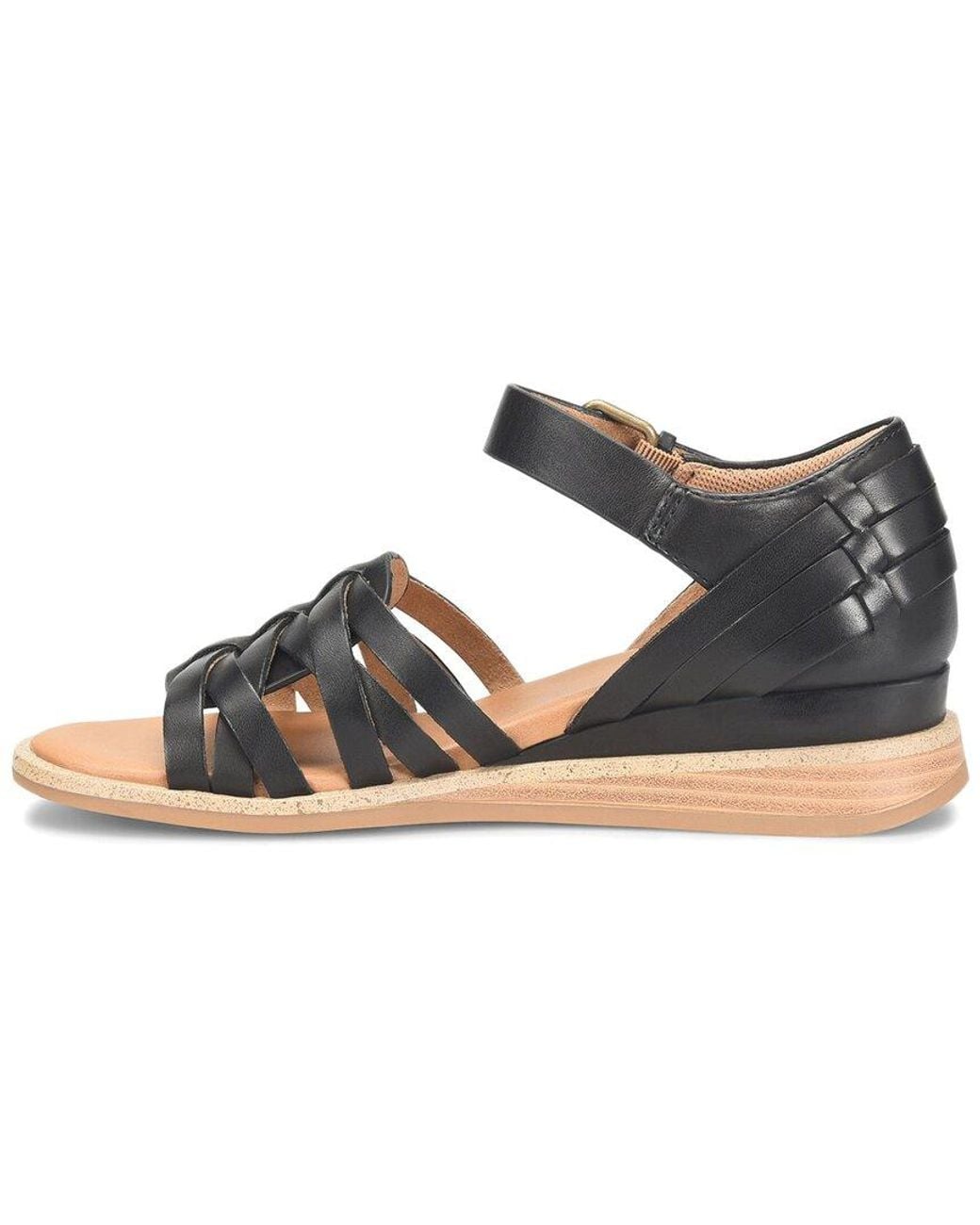 Comfortiva Blue Marina Leather Sandal