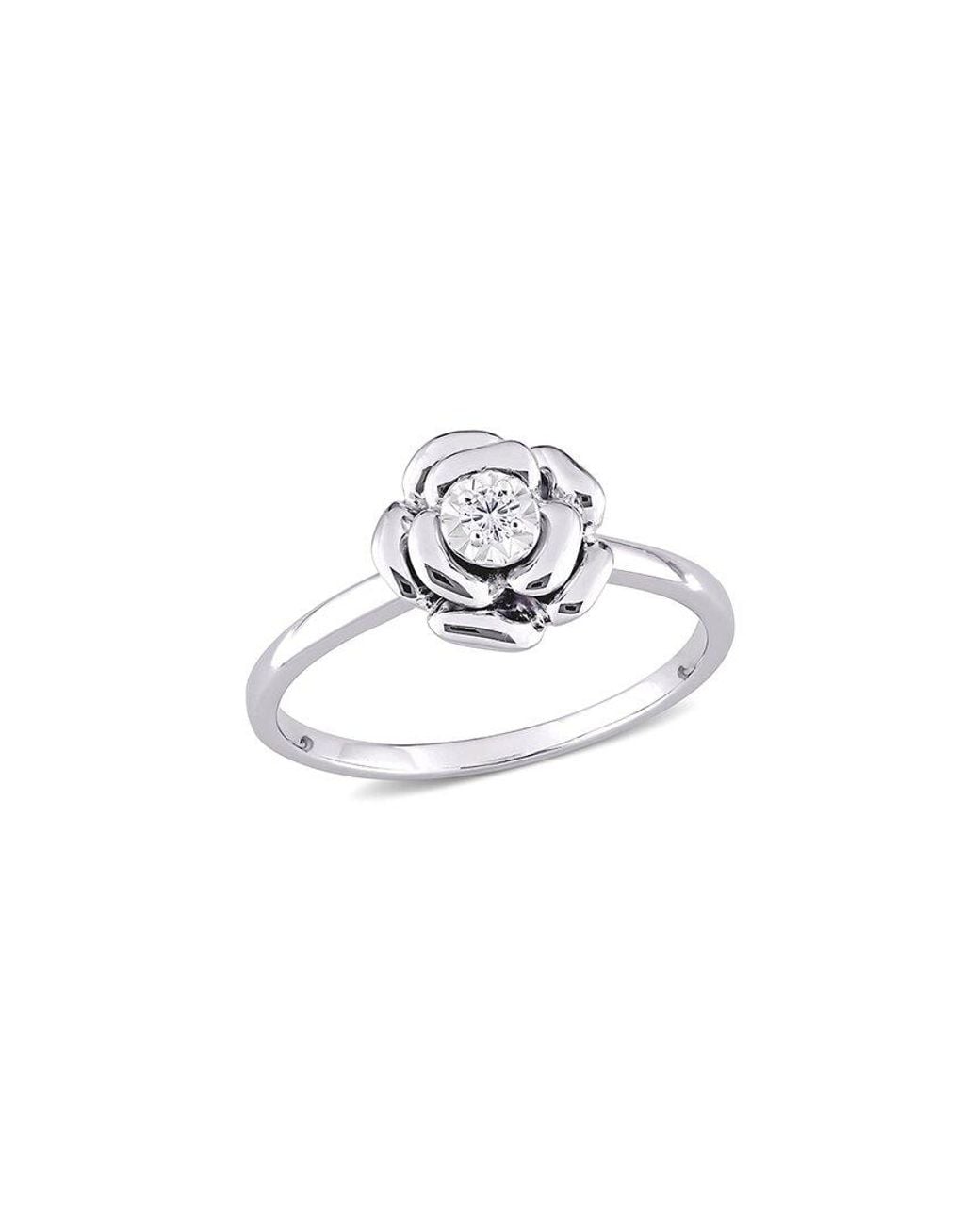 Rina Limor White 0.05 Ct. Tw. Diamond Ring