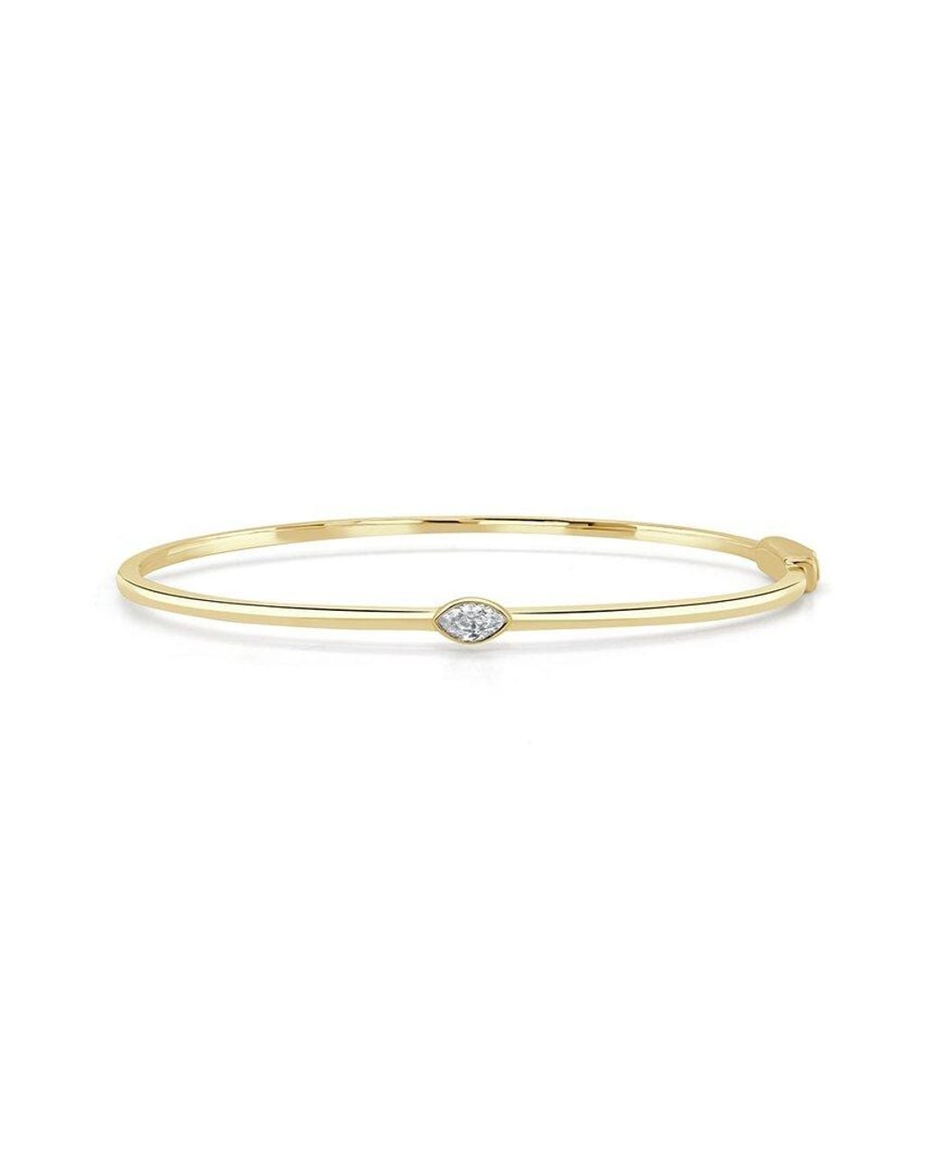 Sabrina Designs White 14K 0.21 Ct. Tw. Diamond Bangle Bracelet