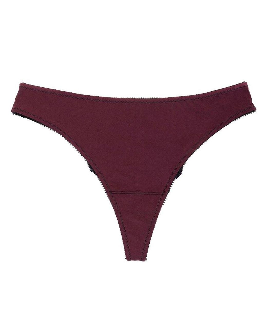 Natori Blue Persuasion Stretch Lace Thong
