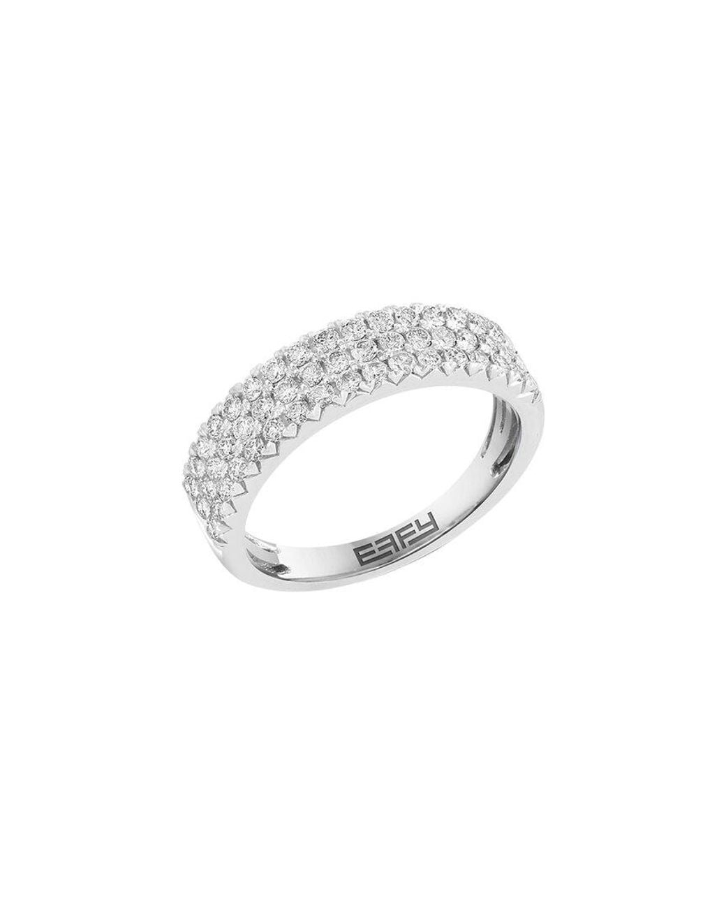 Effy Fine Jewelry White 14K 0.74 Ct. Tw. Diamond Ring