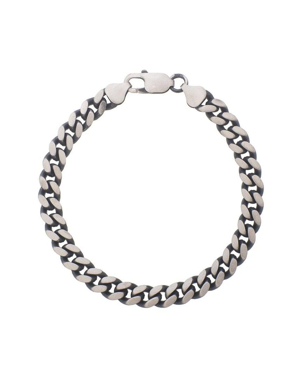 Italian Silver Metallic Fancy Chain Bracelet for men
