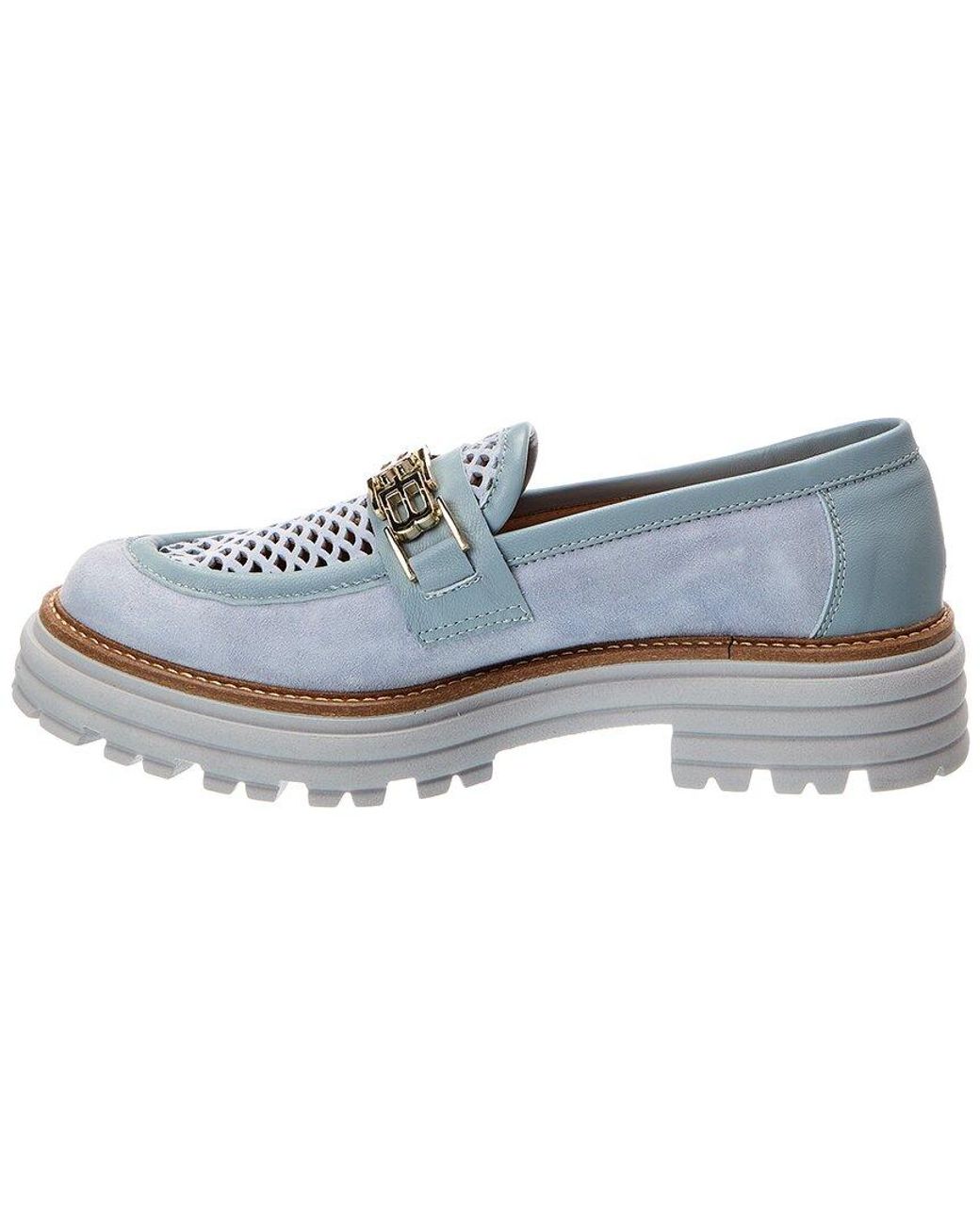 Baldinini Blue Suede & Leather Loafer