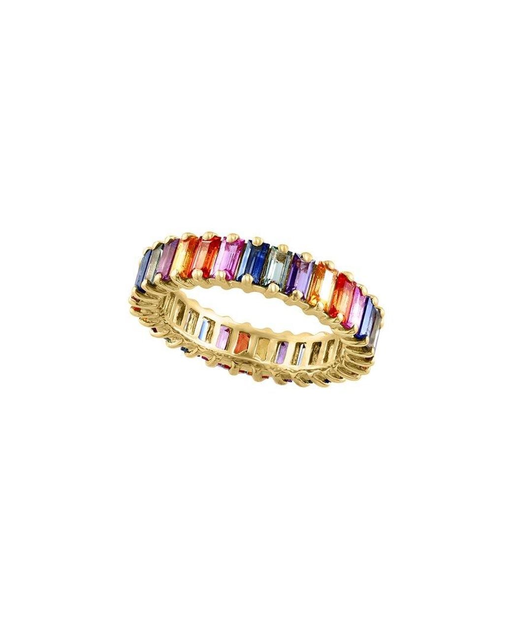 Effy Fine Jewelry White 14K 4.27 Ct. Tw. Multi Sapphire Ring