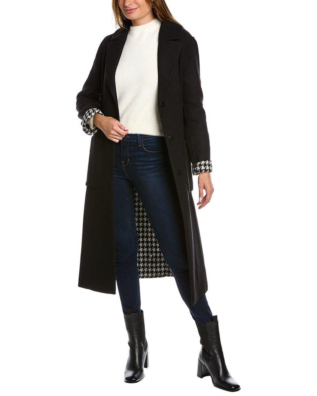 Dawn Levy Celine Wool-blend Coat in Black | Lyst