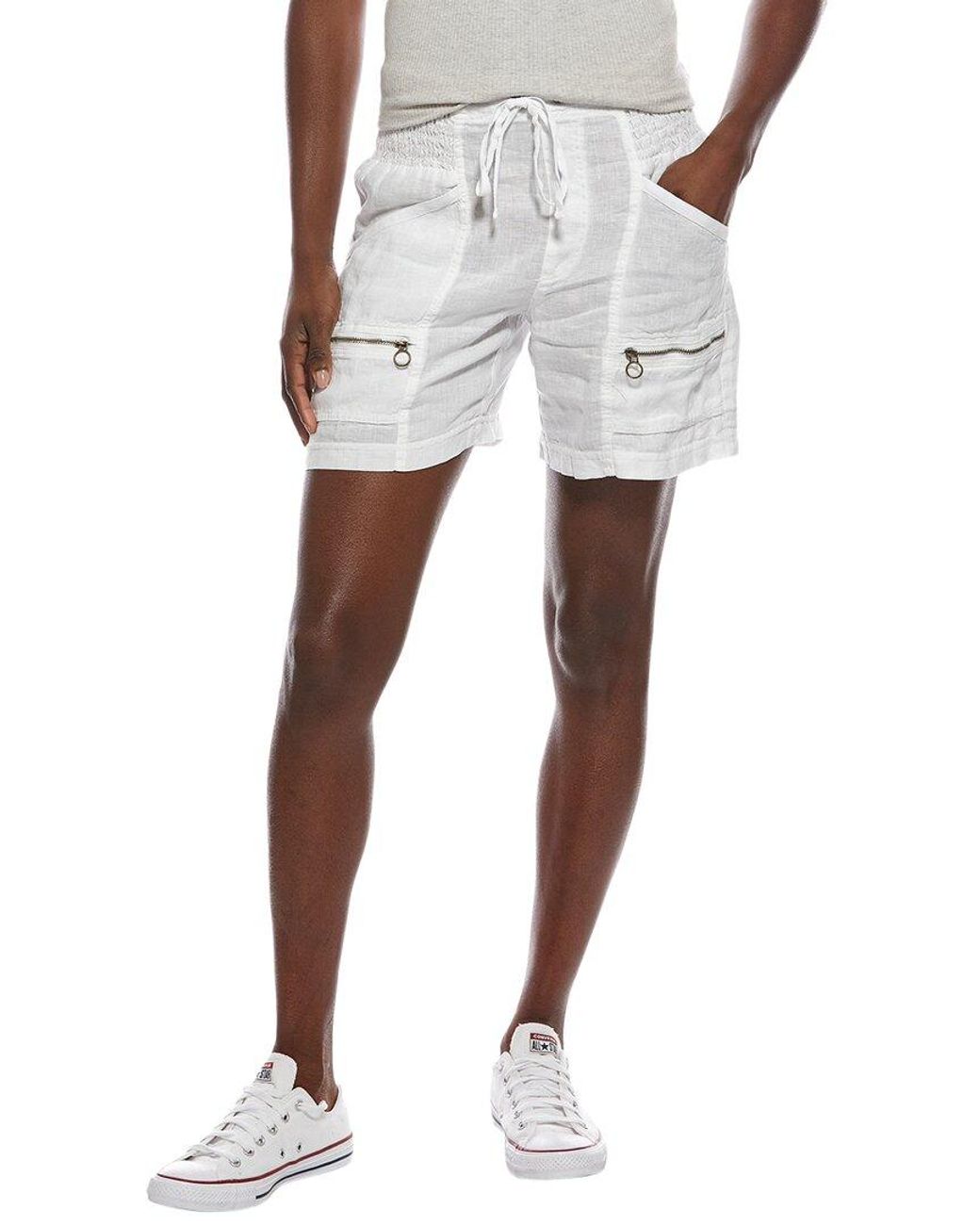 XCVI White Boswell Linen Short