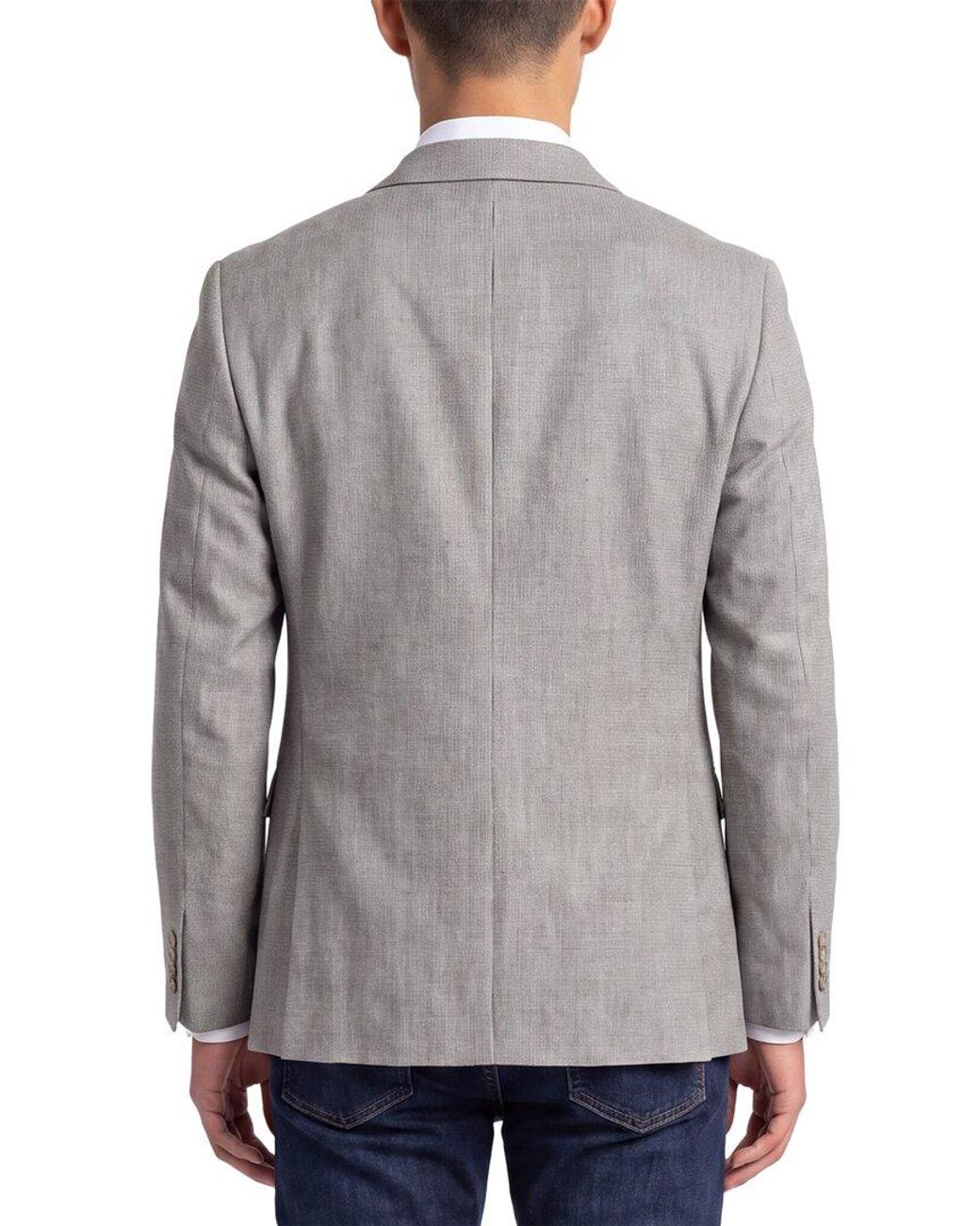Corneliani Gray Cc Collection Virgin Wool Jacket for men