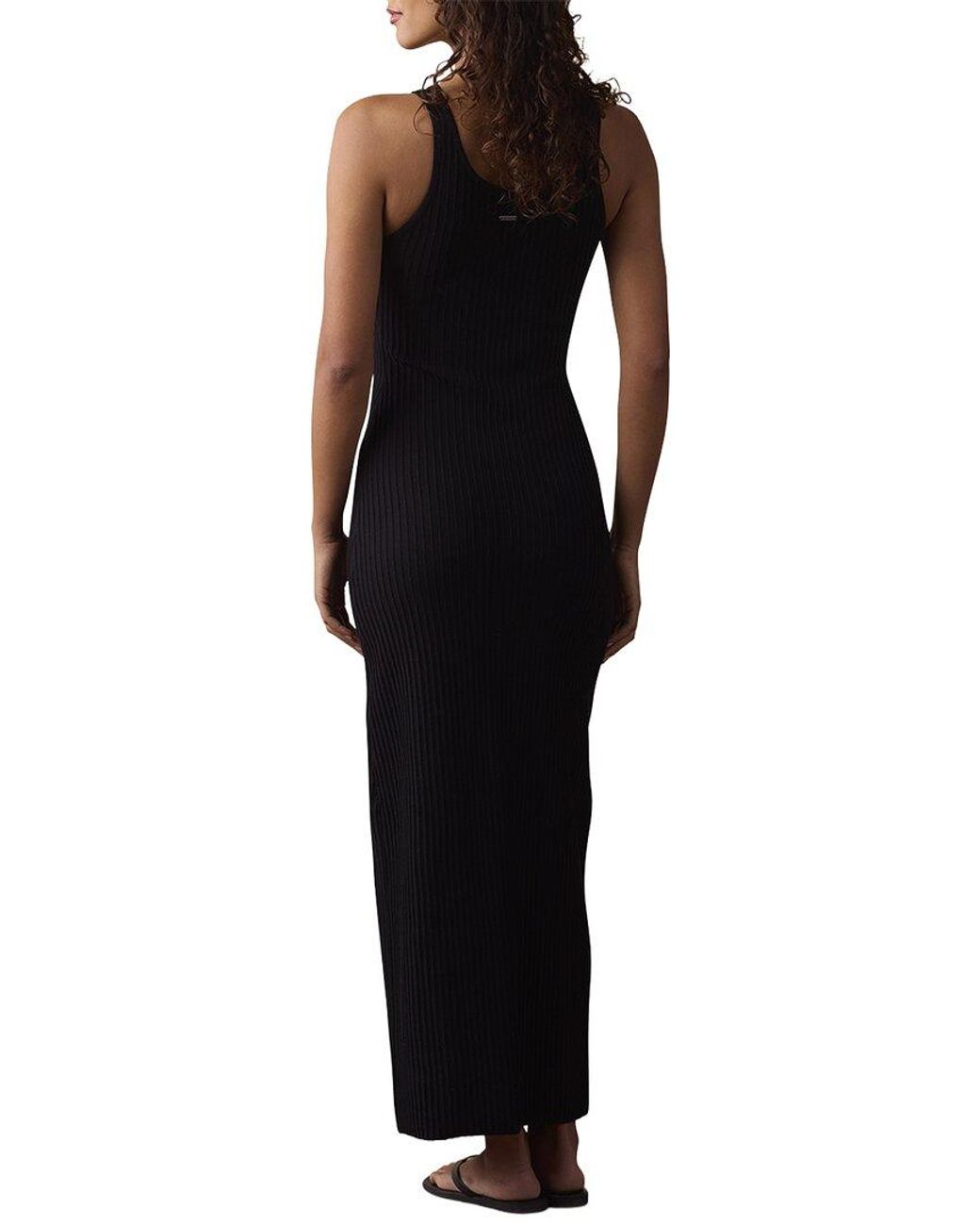 The Normal Brand Black Claire Knit Maxi Dress