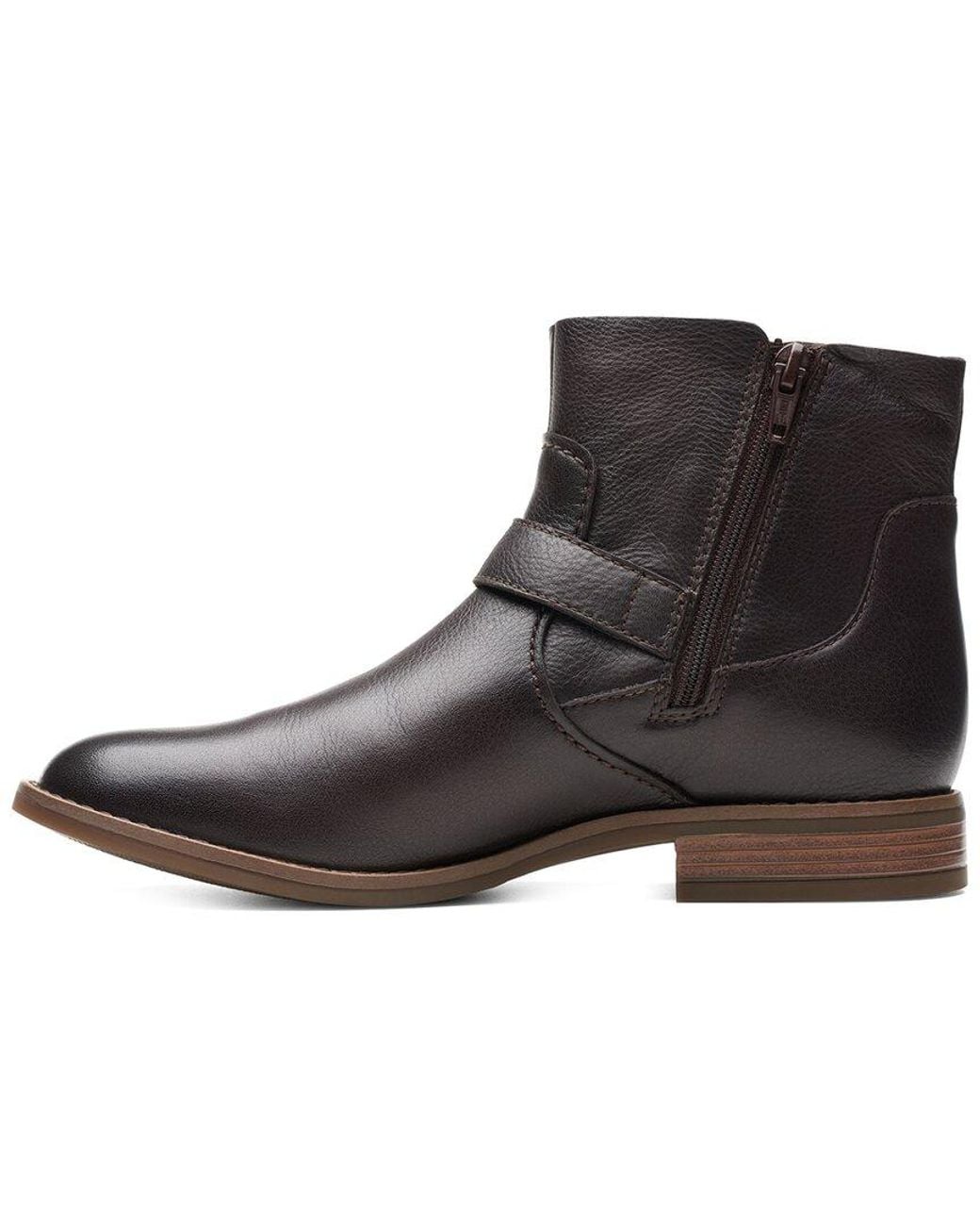 Clarks Black Camzin Loop (Dark Leather) Boots