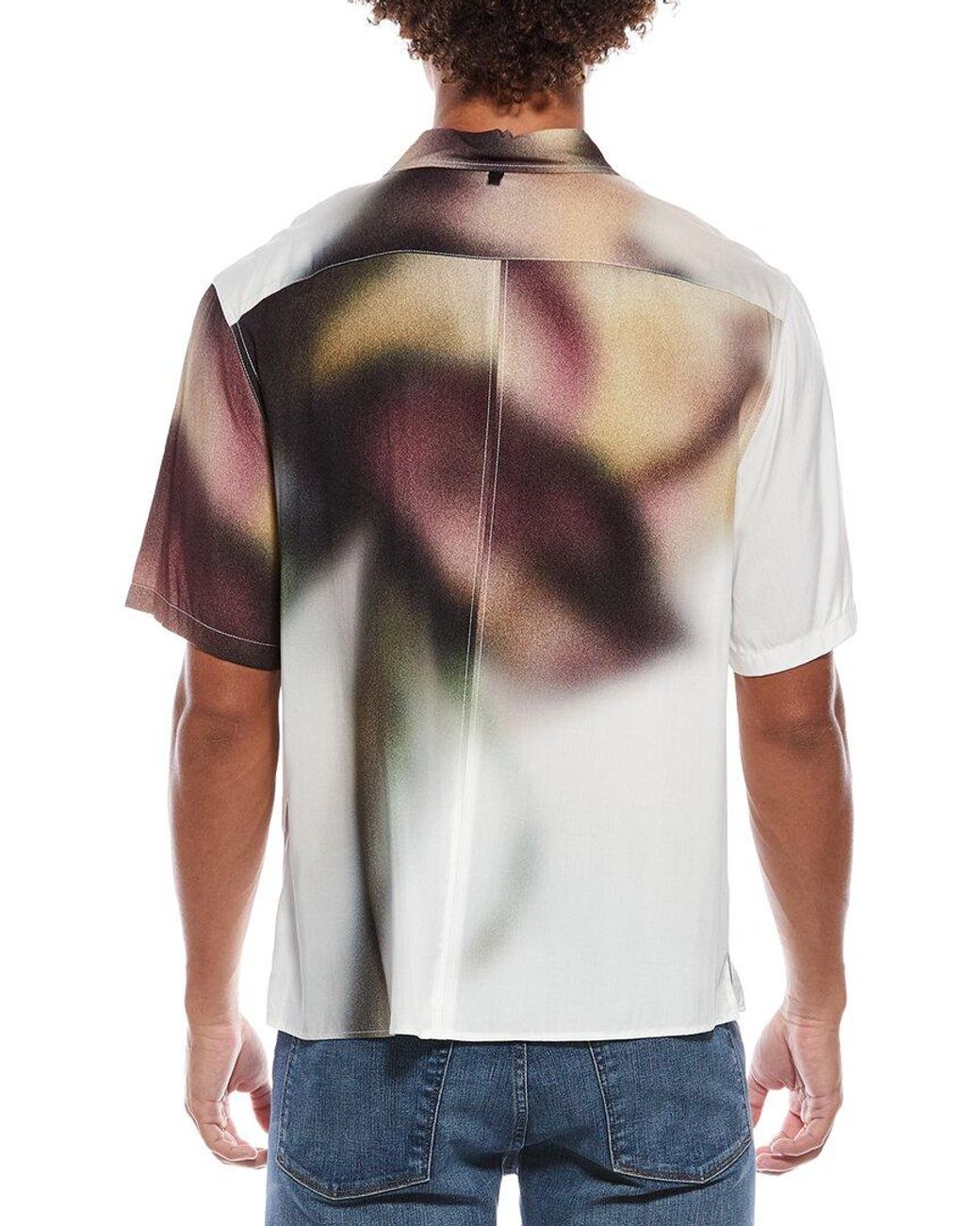 Rag & Bone White Dalton Rose Shirt for men