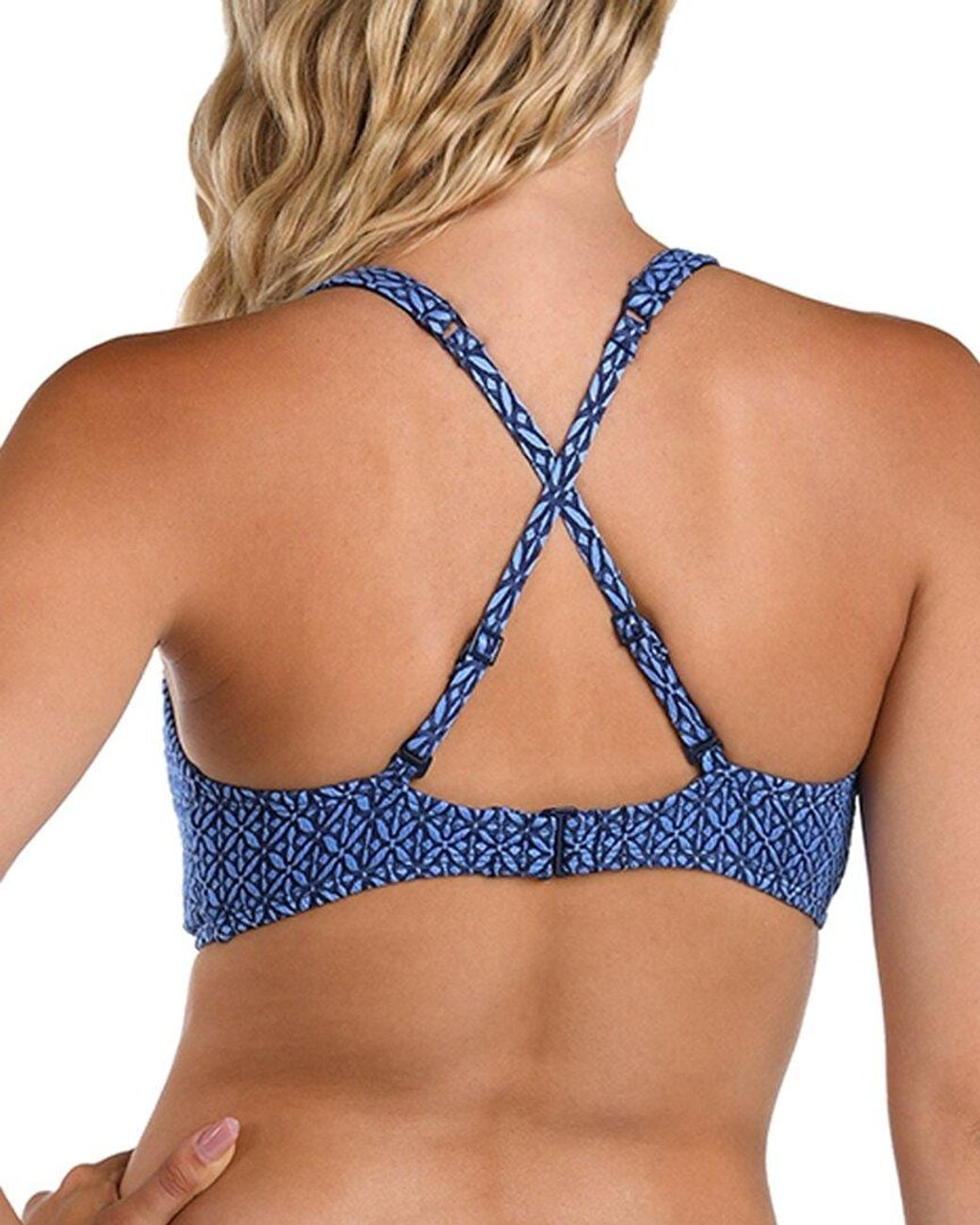 La Blanca Blue Swim Top