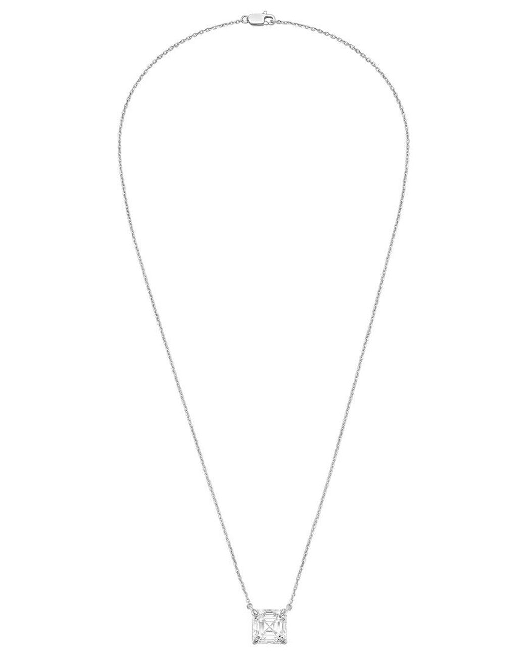 Diana M Metallic Diana M. 14K 8.00 Ct. Tw. Lab-Grown Diamond Pendant Necklace