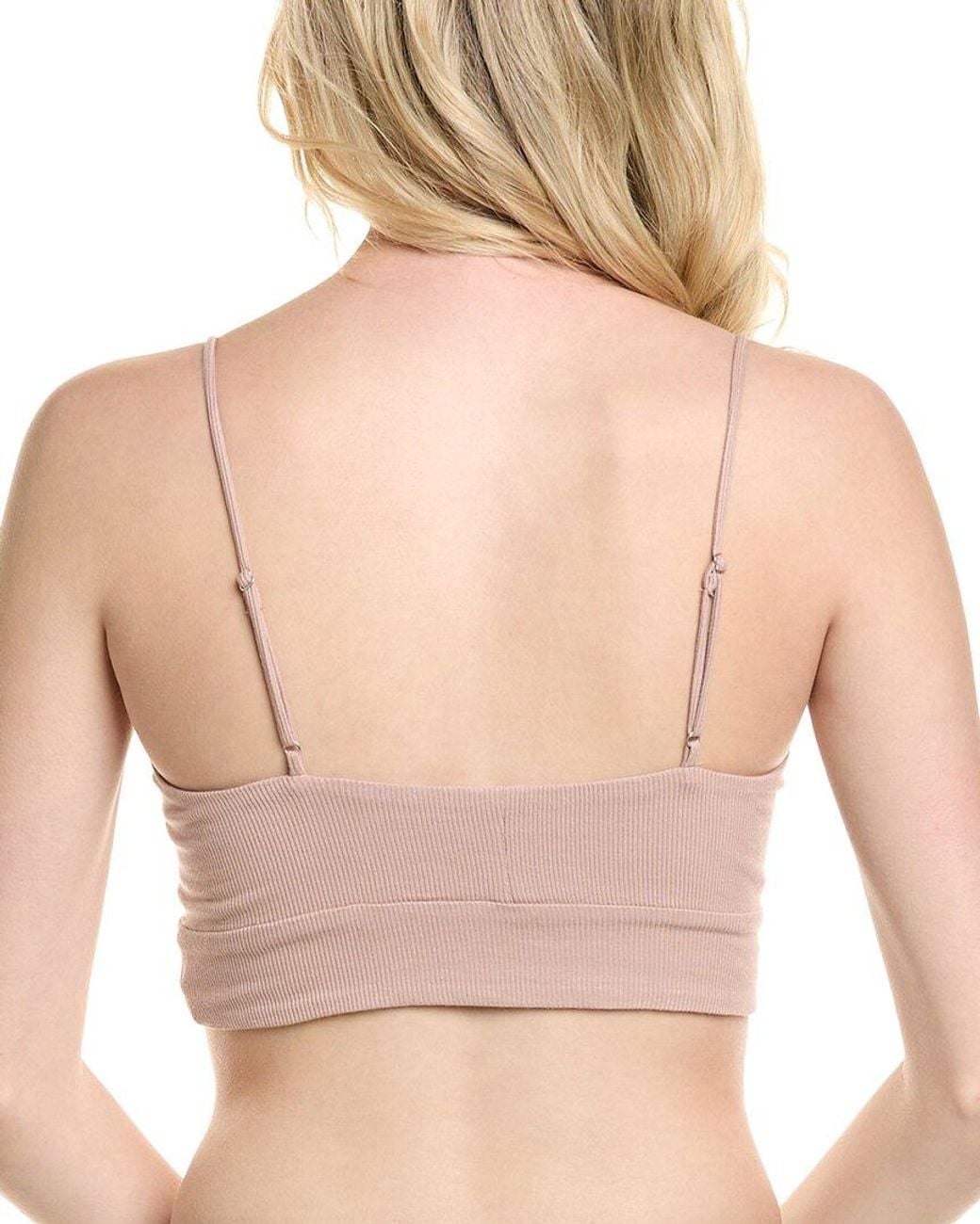 Barefoot Dreams Natural Malibu Collection Ultra Soft Rib Bralette