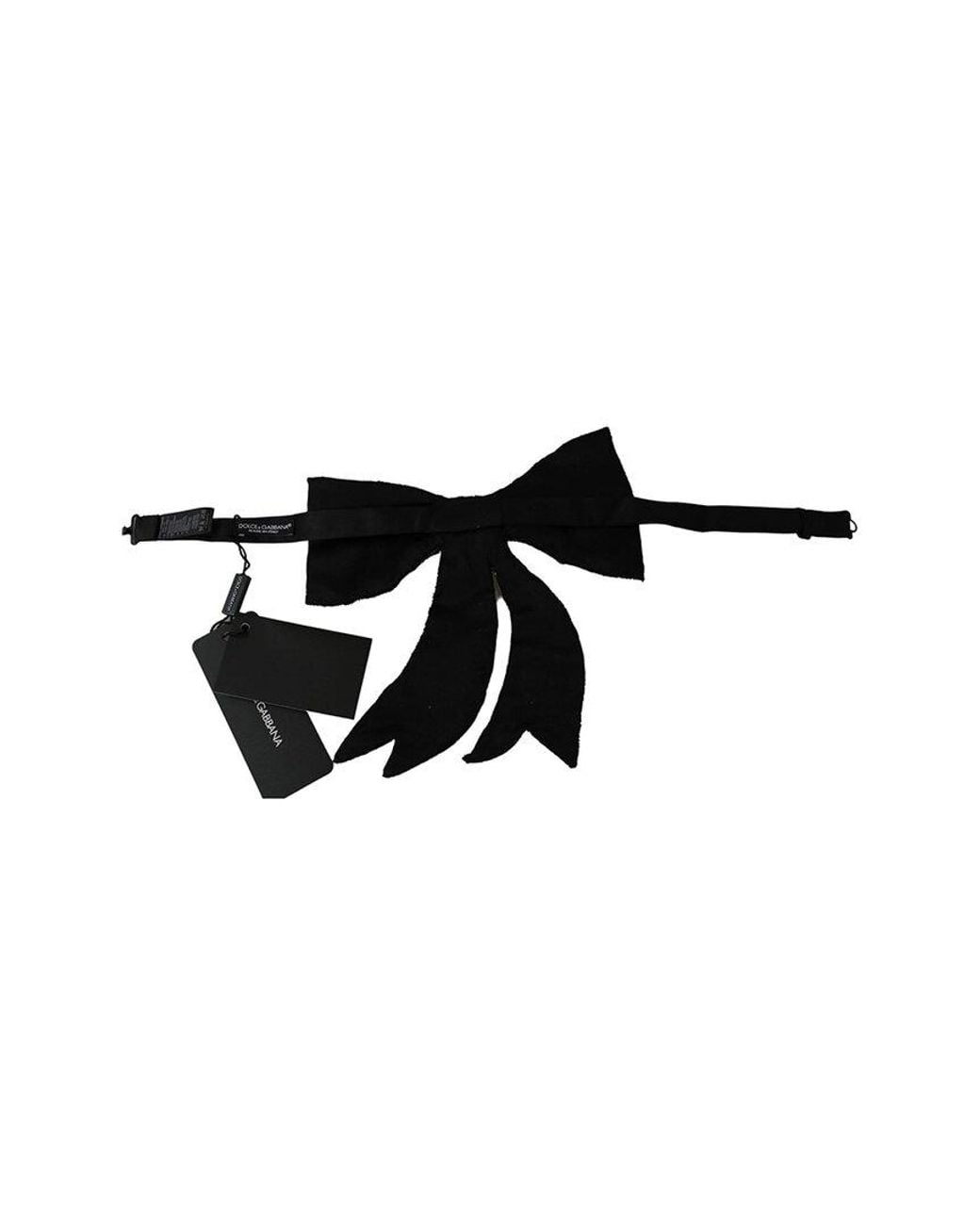 Dolce & Gabbana Black Initial Bow Tie