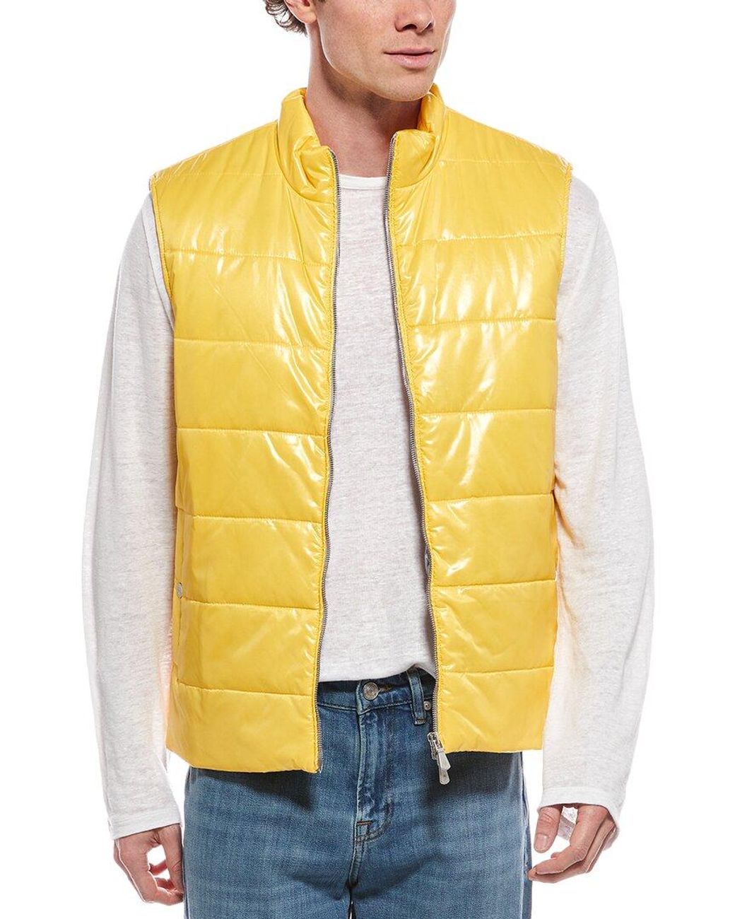 Eleventy Yellow Gilet Vest for men