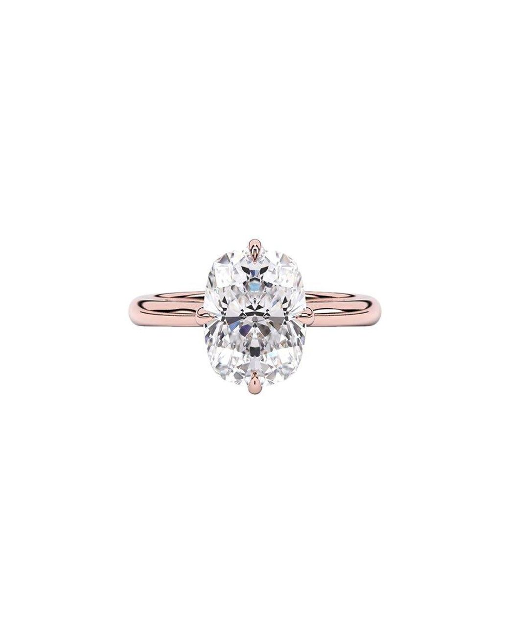 Lab Grown Diamonds White 14K Rose 3.00 Ct. Tw. Lab-Grown Diamond Ring