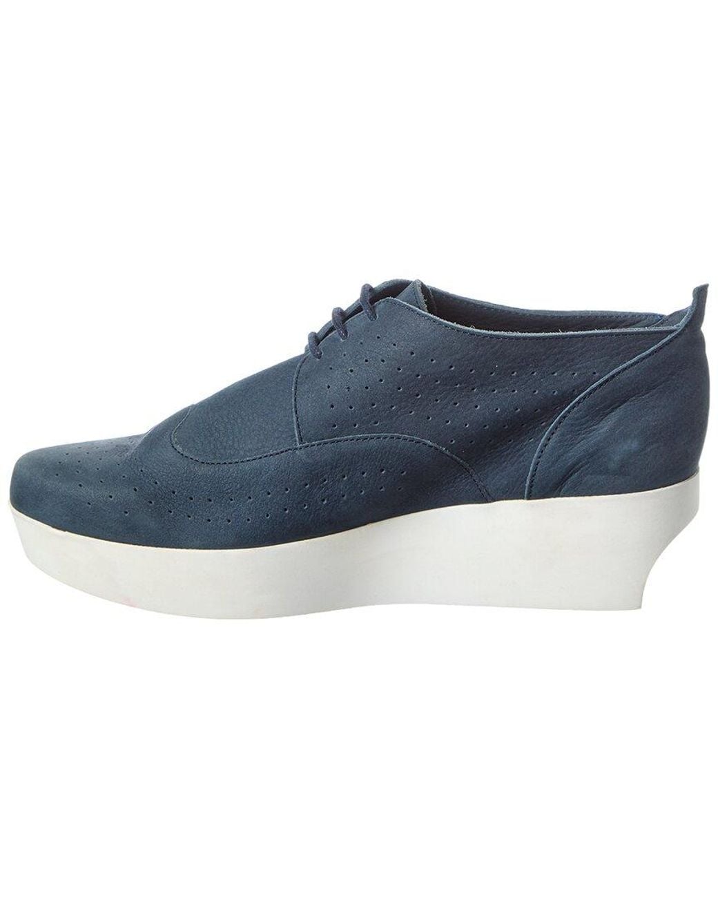 Arche Blue Furbye Leather Flat