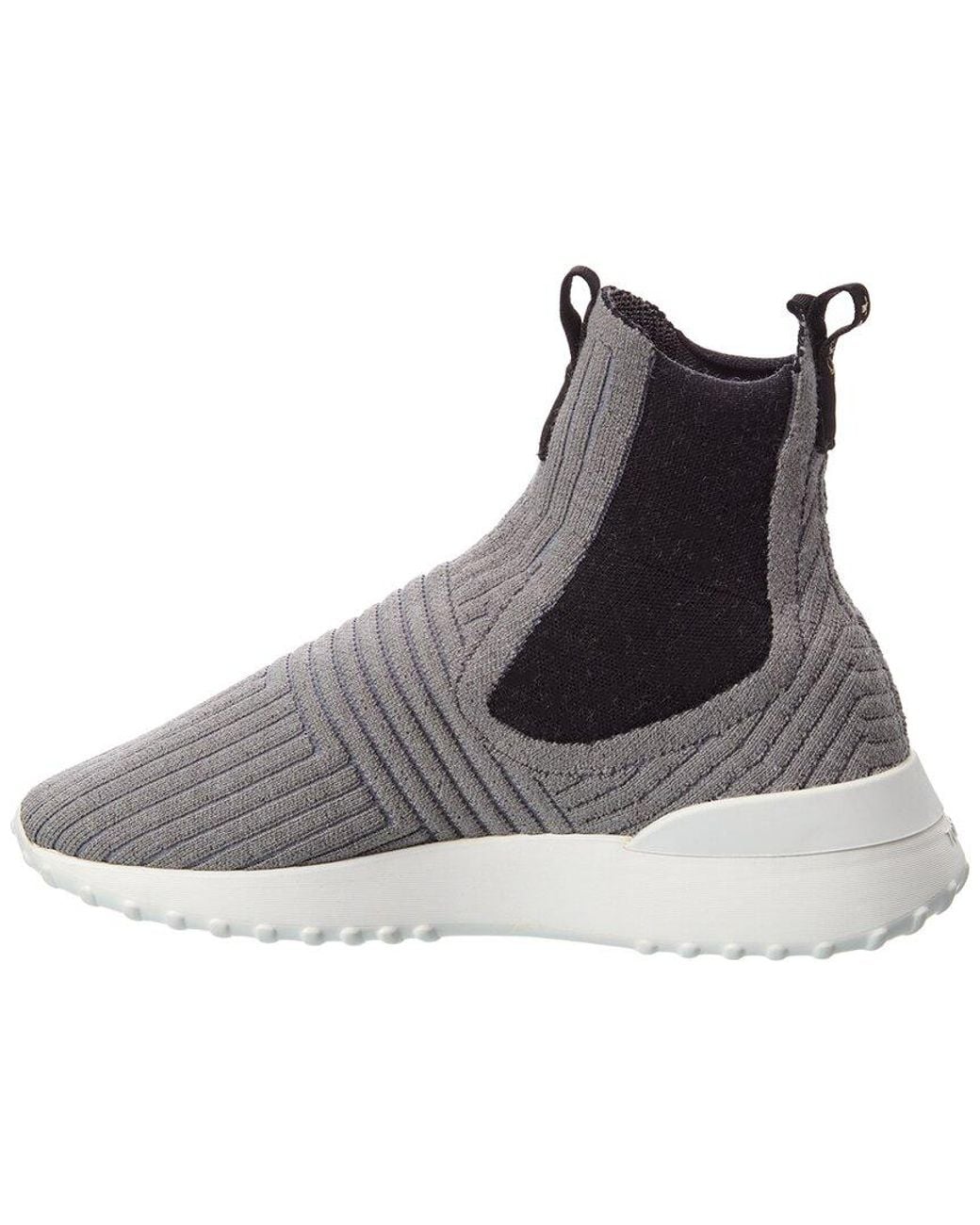 Tod's Gray Knit Sneaker